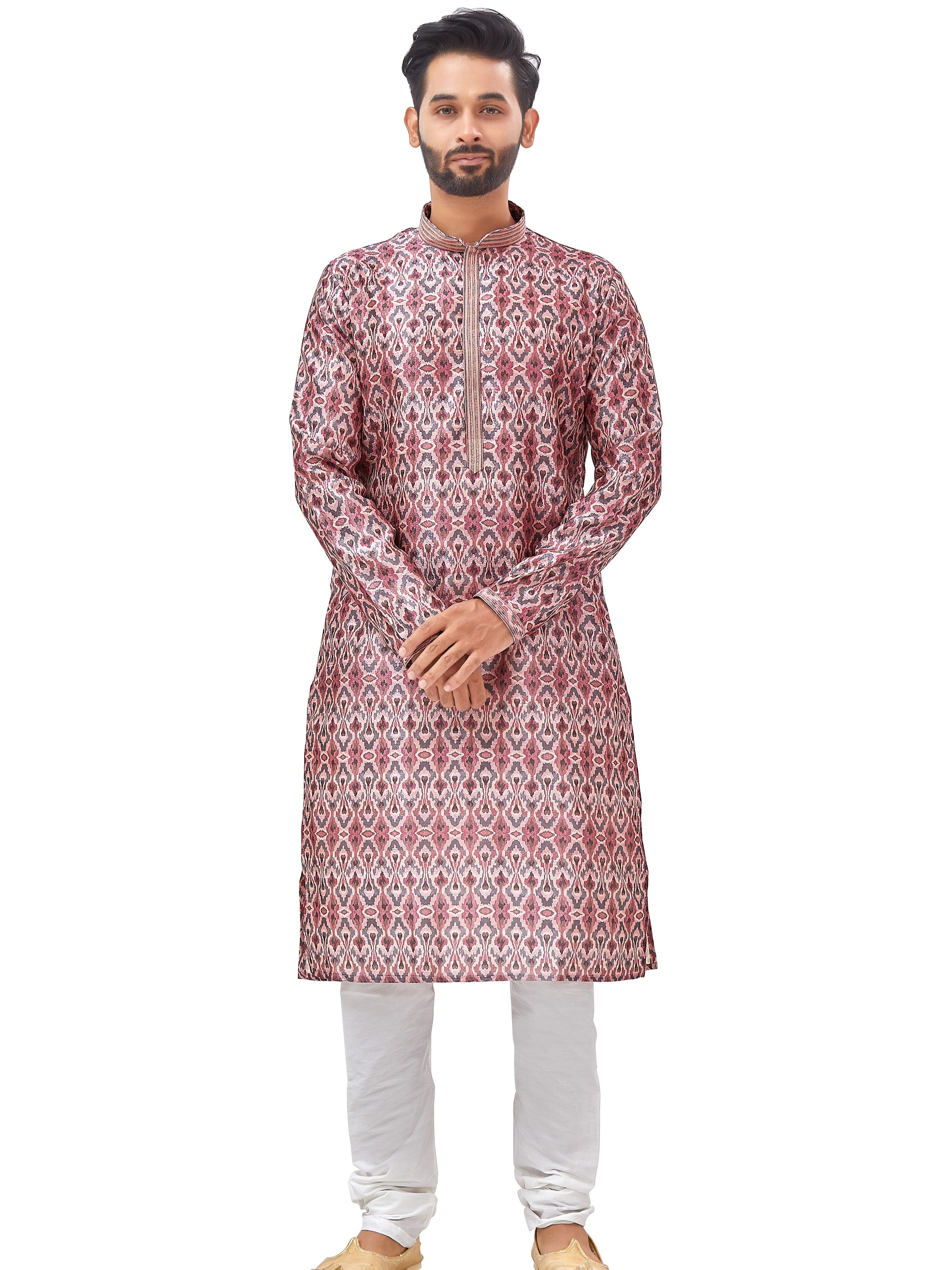 Mens Printed Kurta Set - Roop Darshan