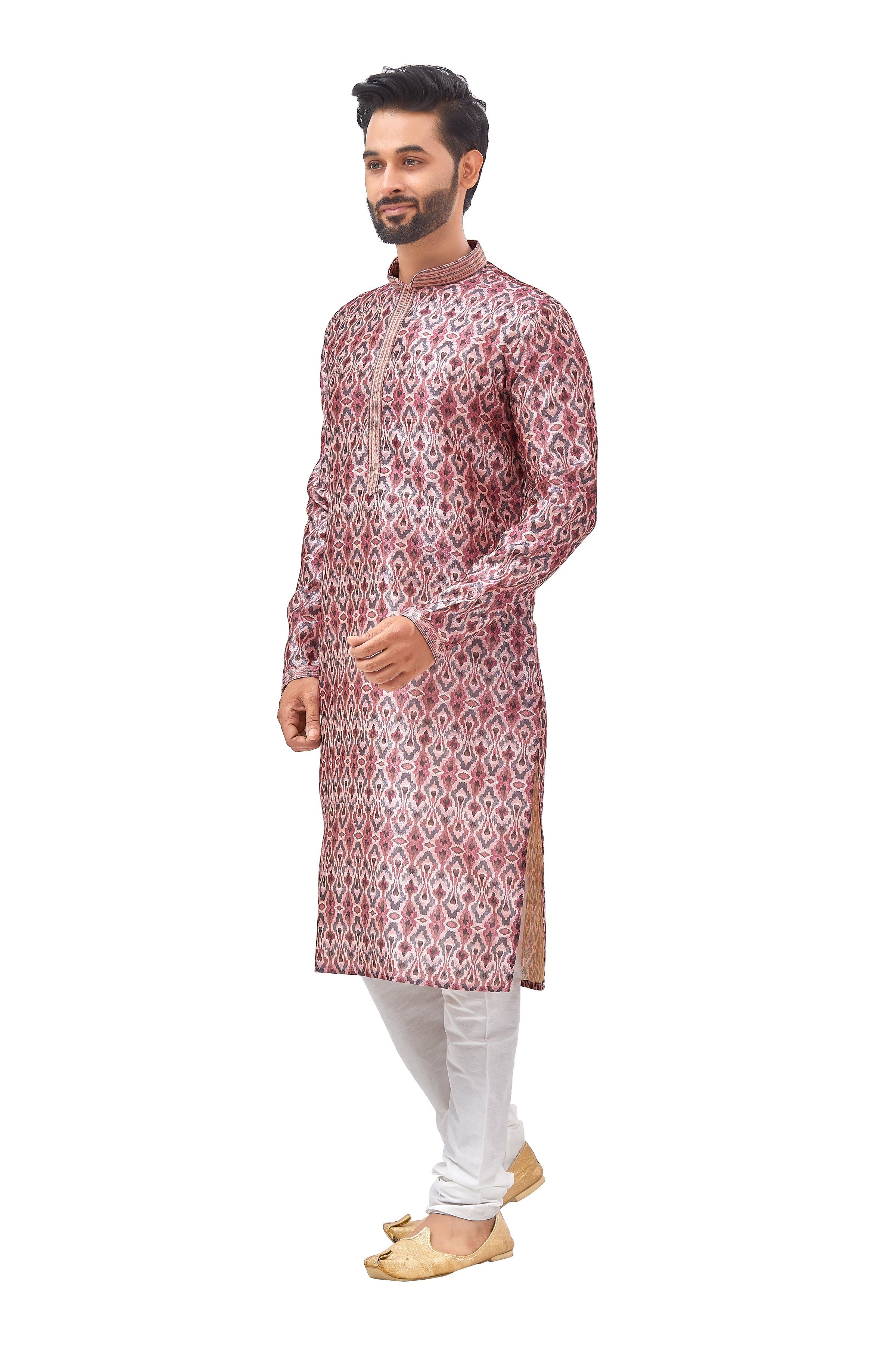 Mens Printed Kurta Set - Roop Darshan