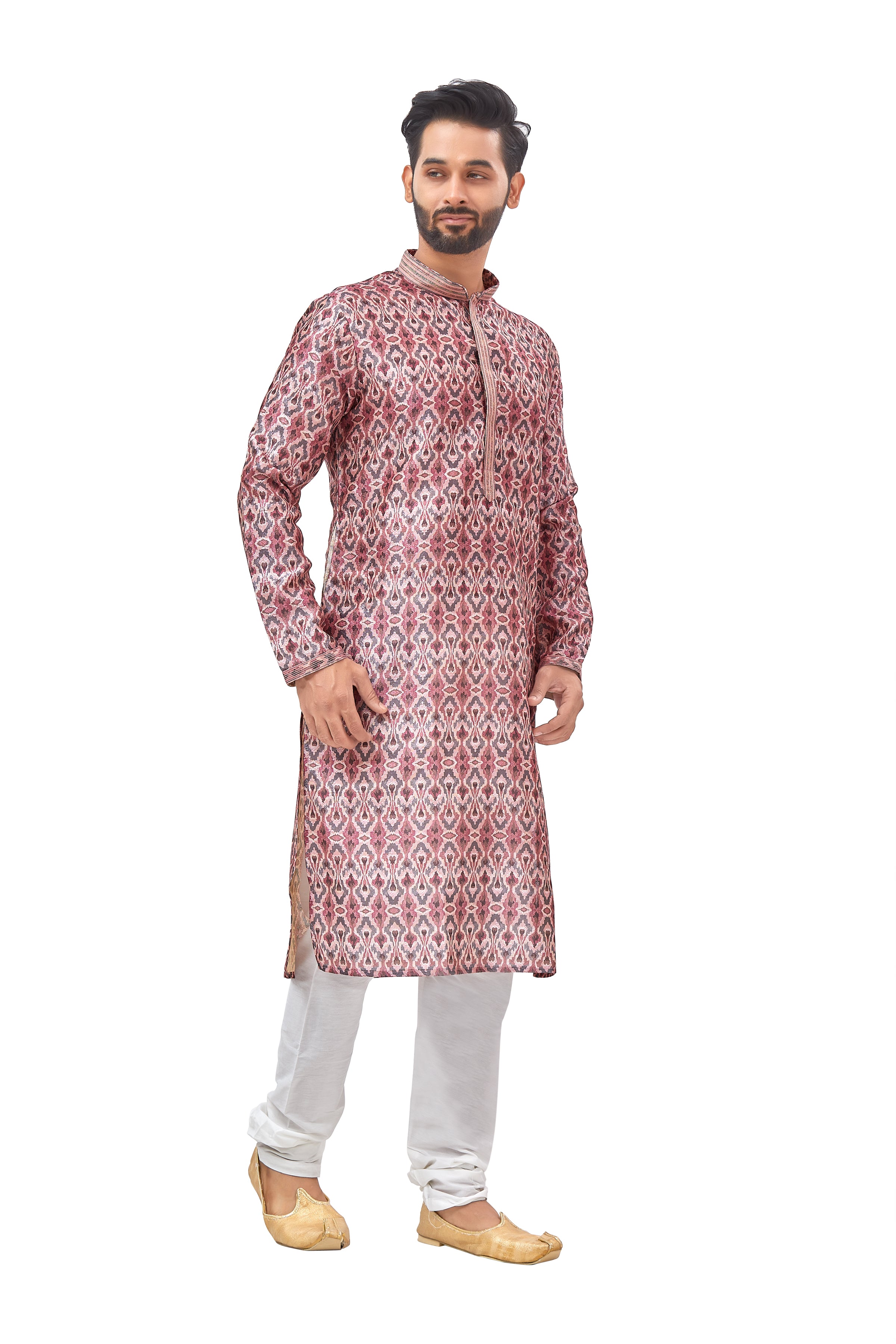 Mens Printed Kurta Set - Roop Darshan