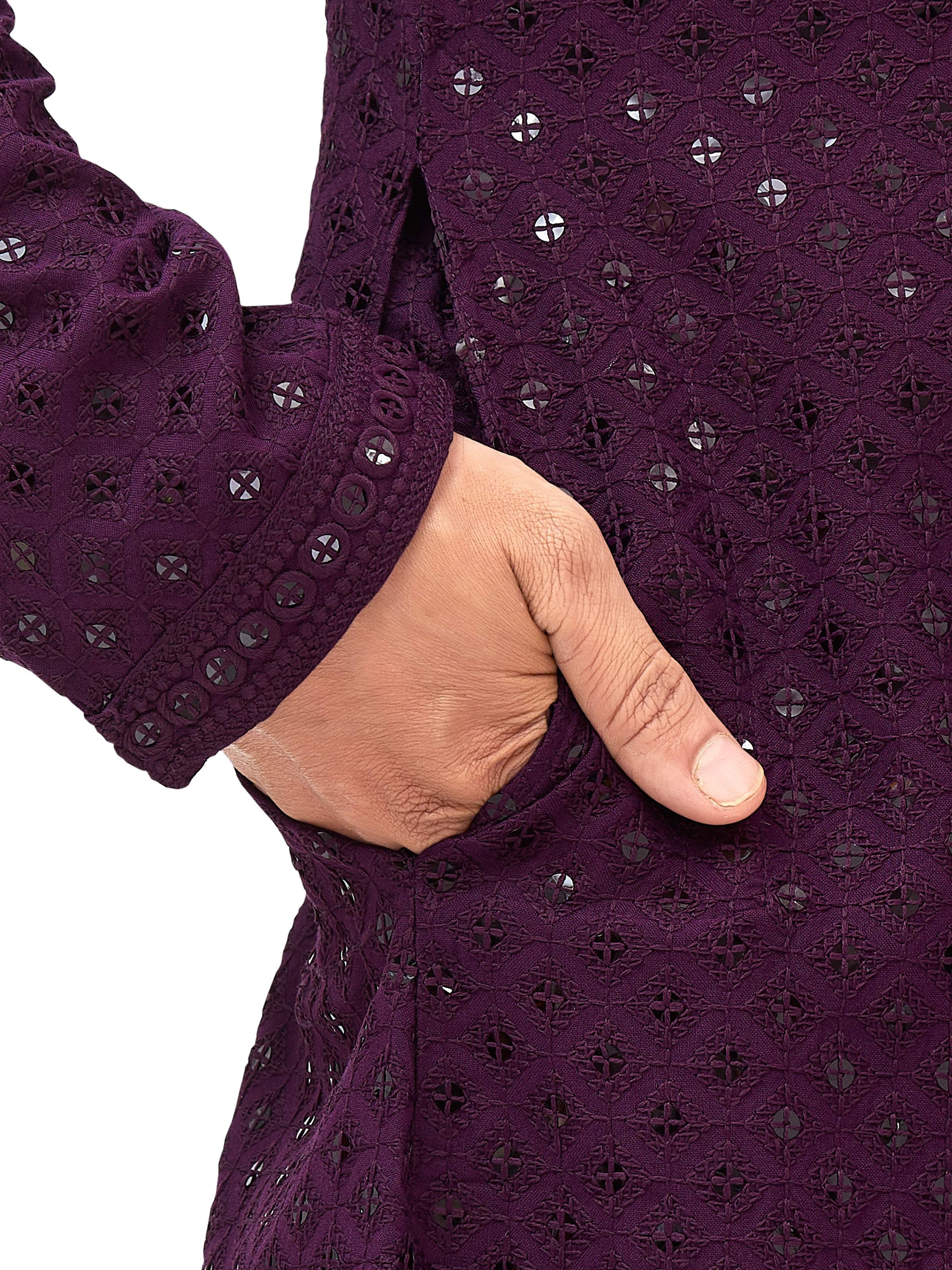 Mens Resham Embroidered Kurta Set - Roop Darshan