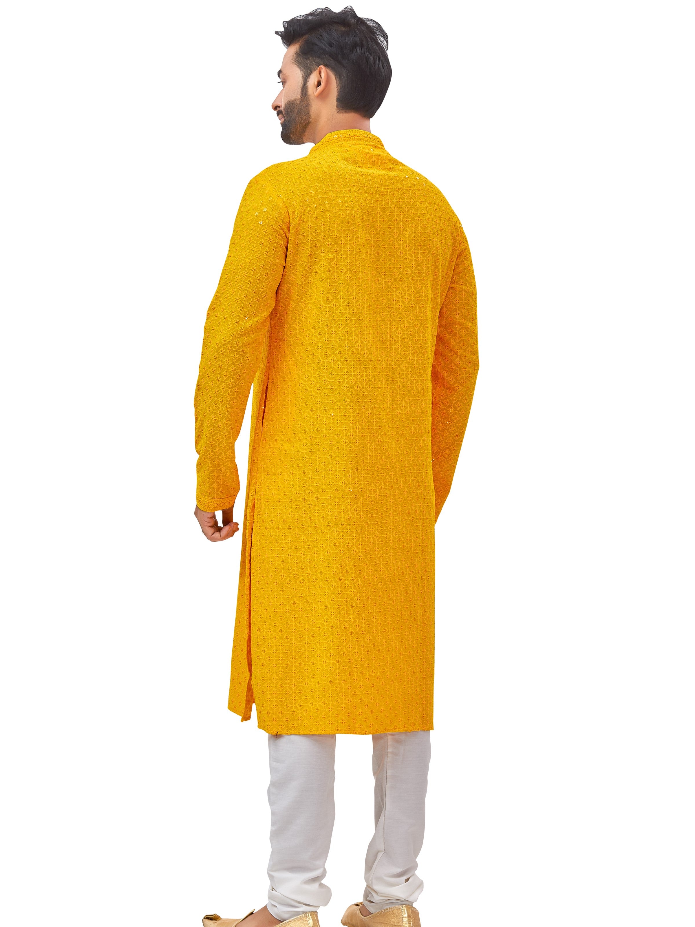 Mens Resham Embroidered Kurta Set - Roop Darshan