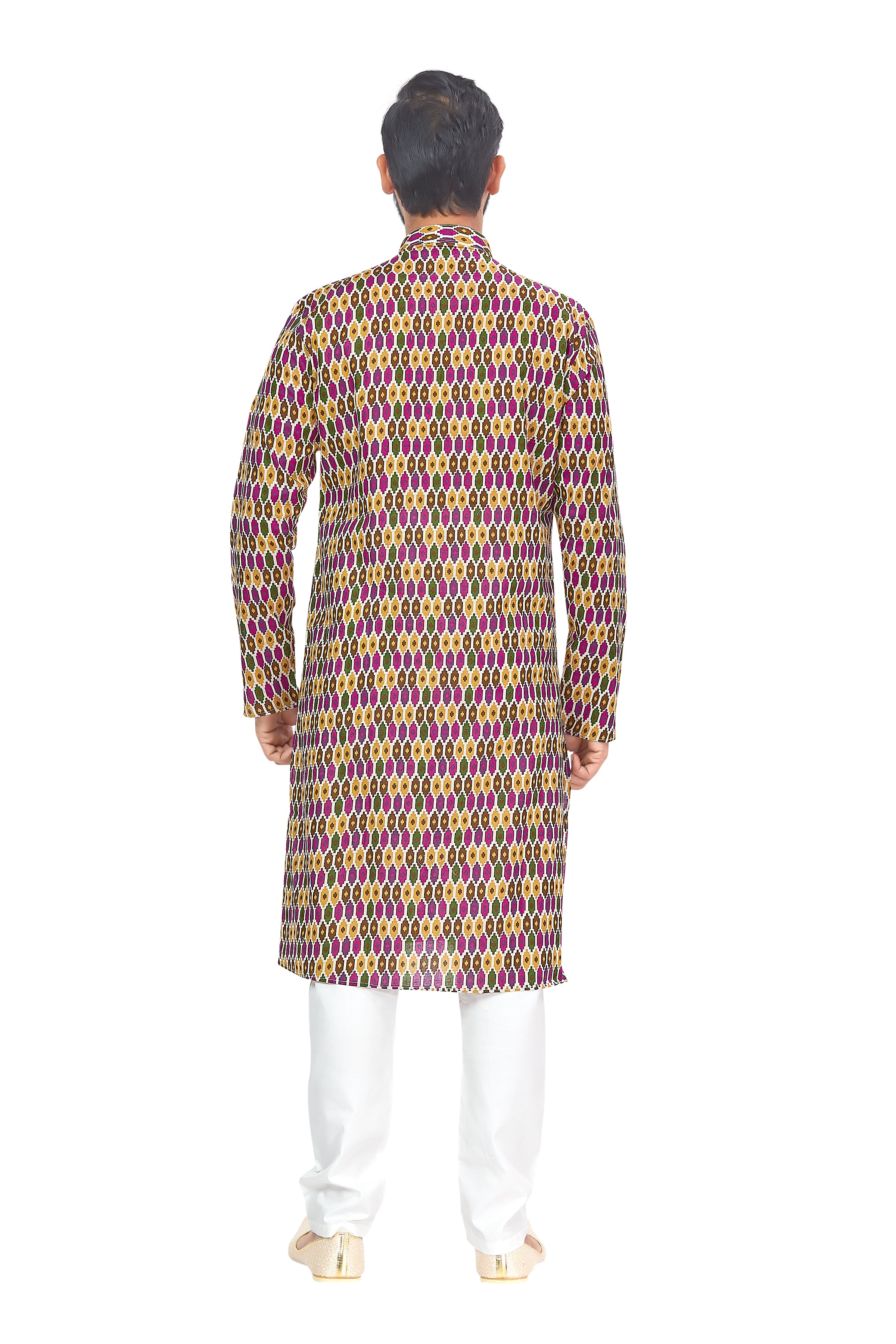 Mens Printed Kurta Set - Roop Darshan