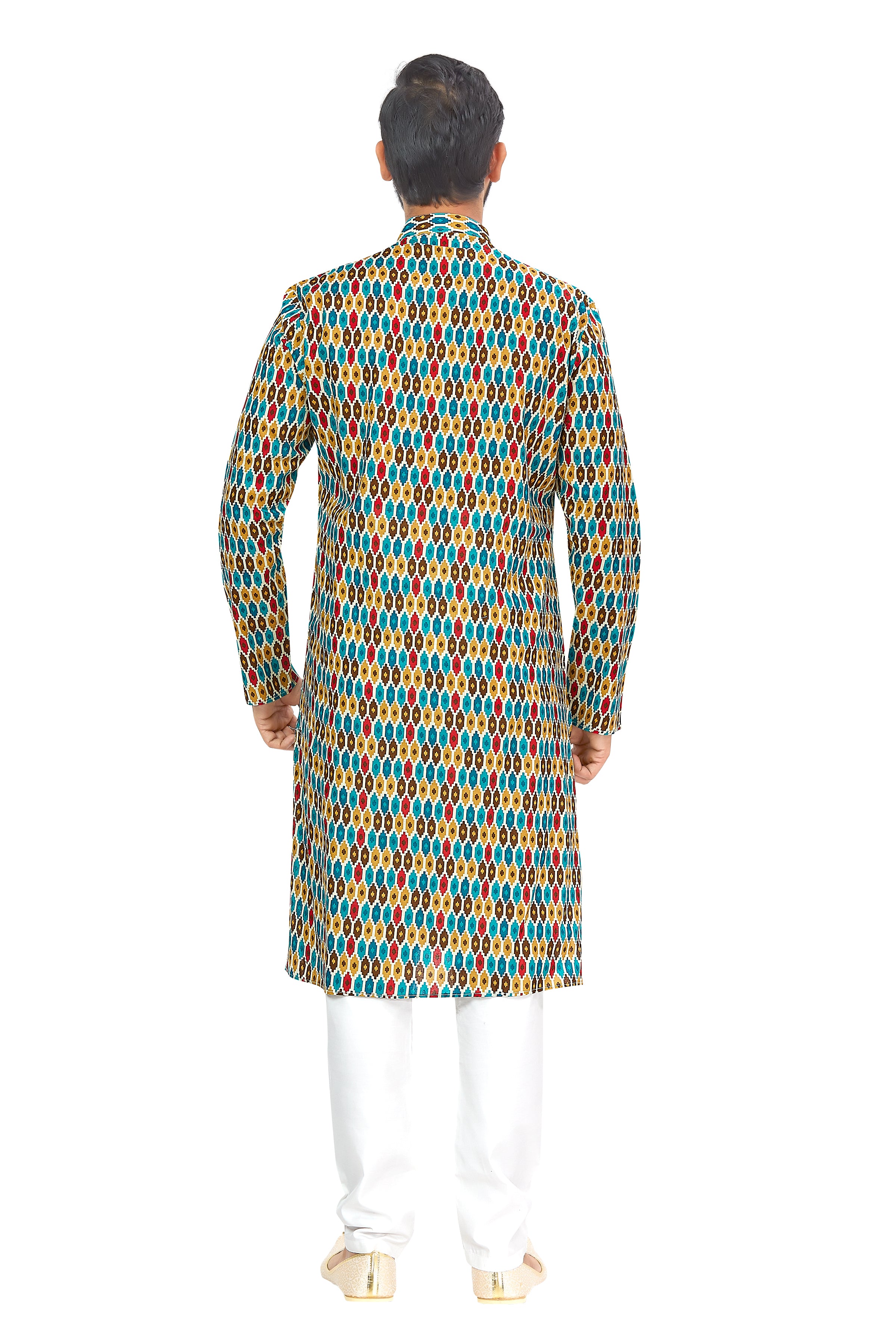 Mens Printed Kurta Set - Roop Darshan