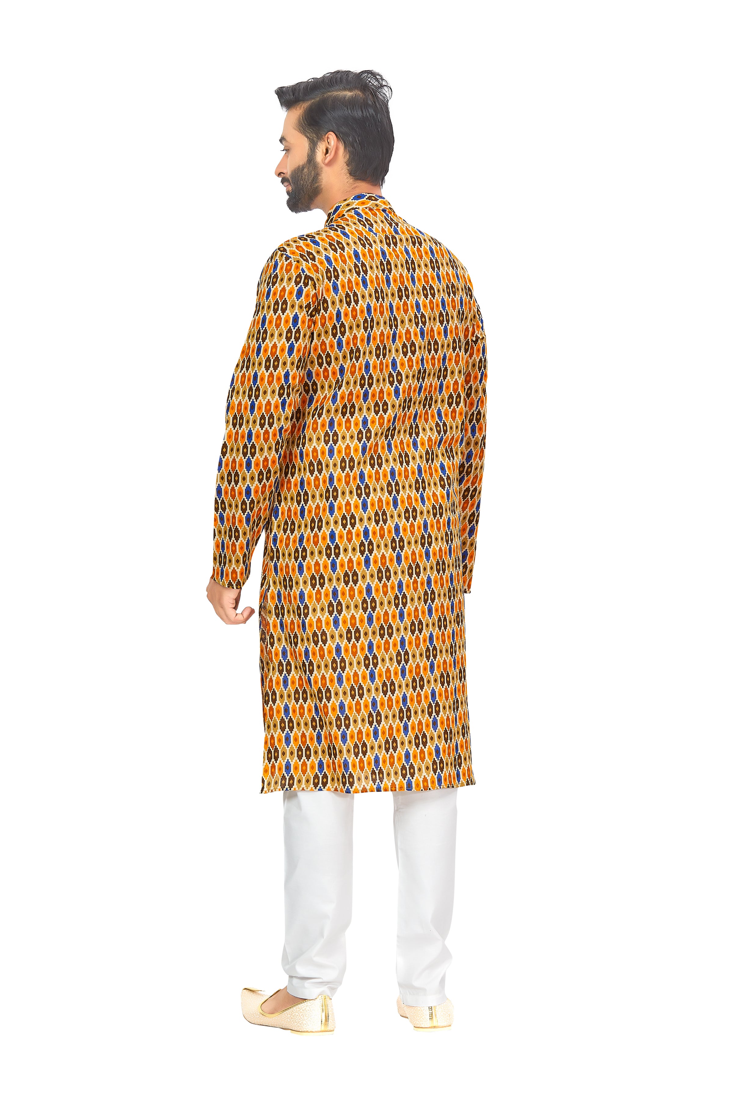 Mens Printed Kurta Set - Roop Darshan