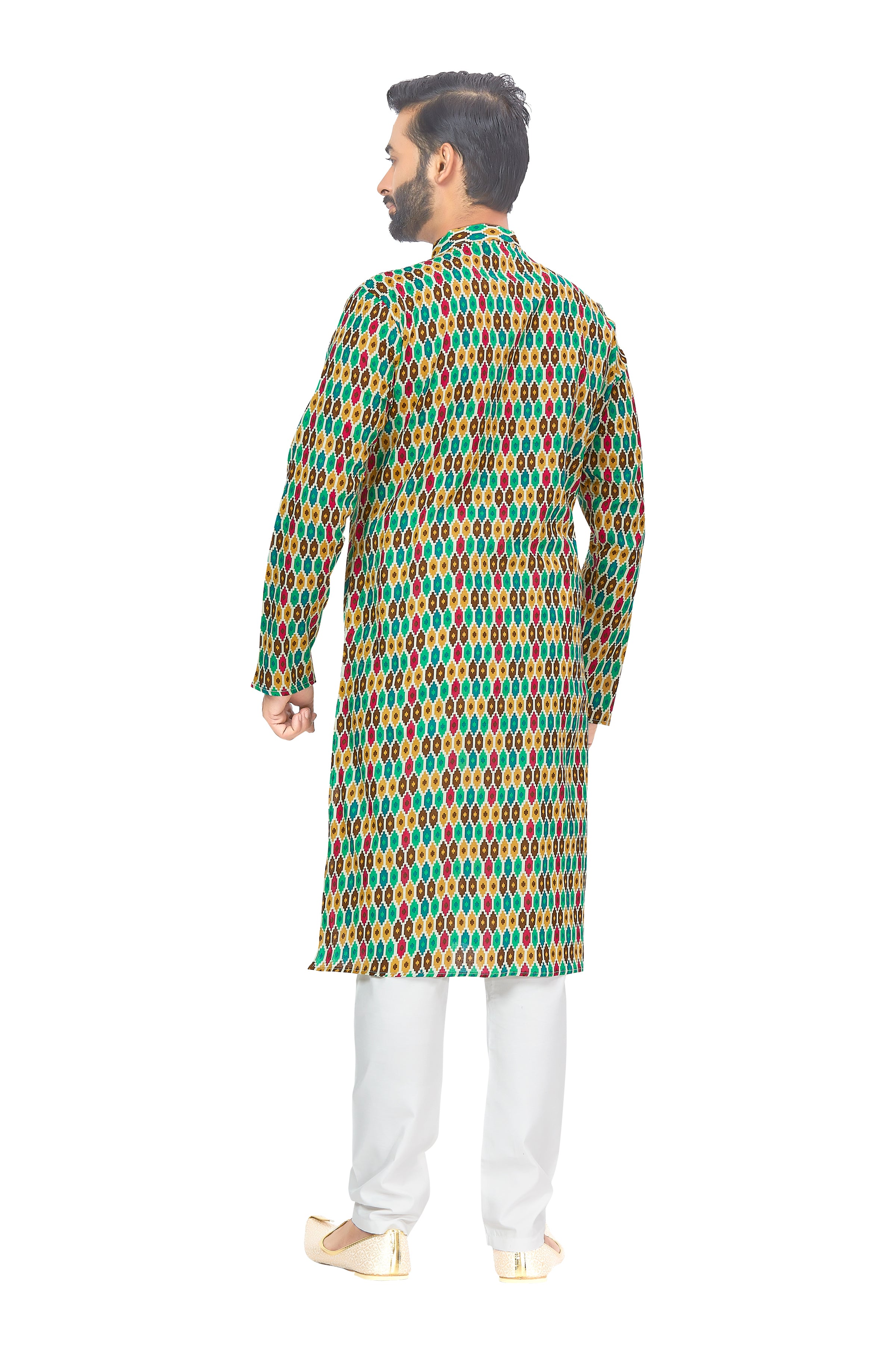 Mens Printed Kurta Set - Roop Darshan
