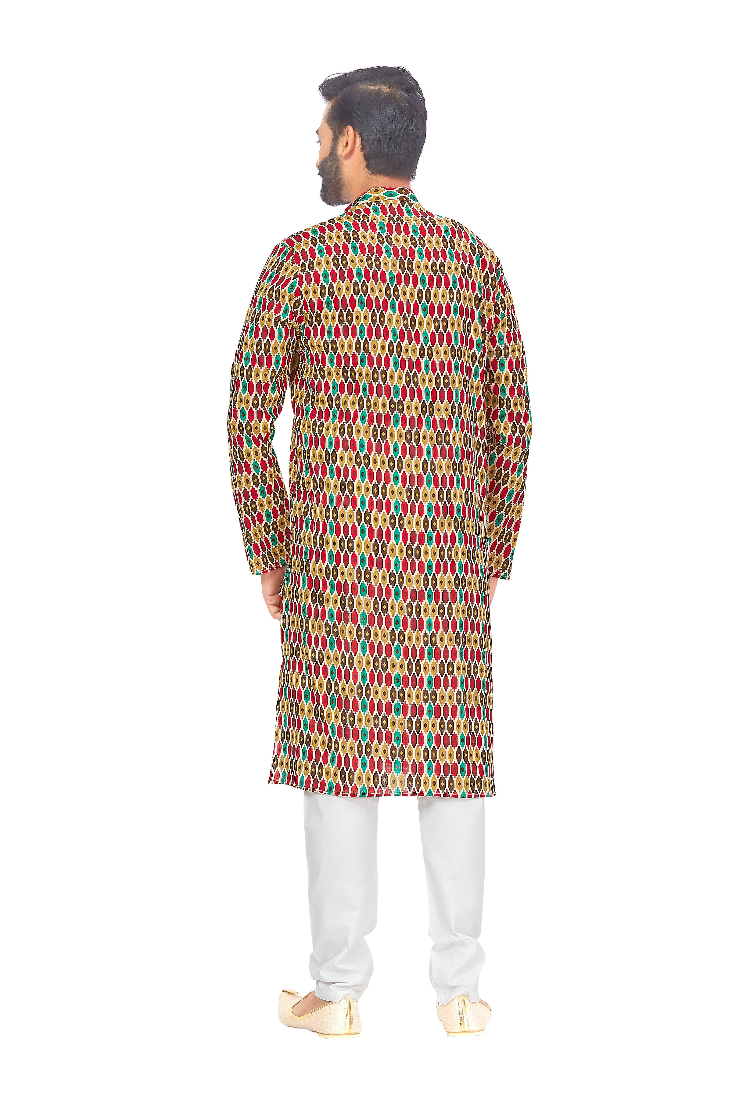 Mens Printed Kurta Set - Roop Darshan