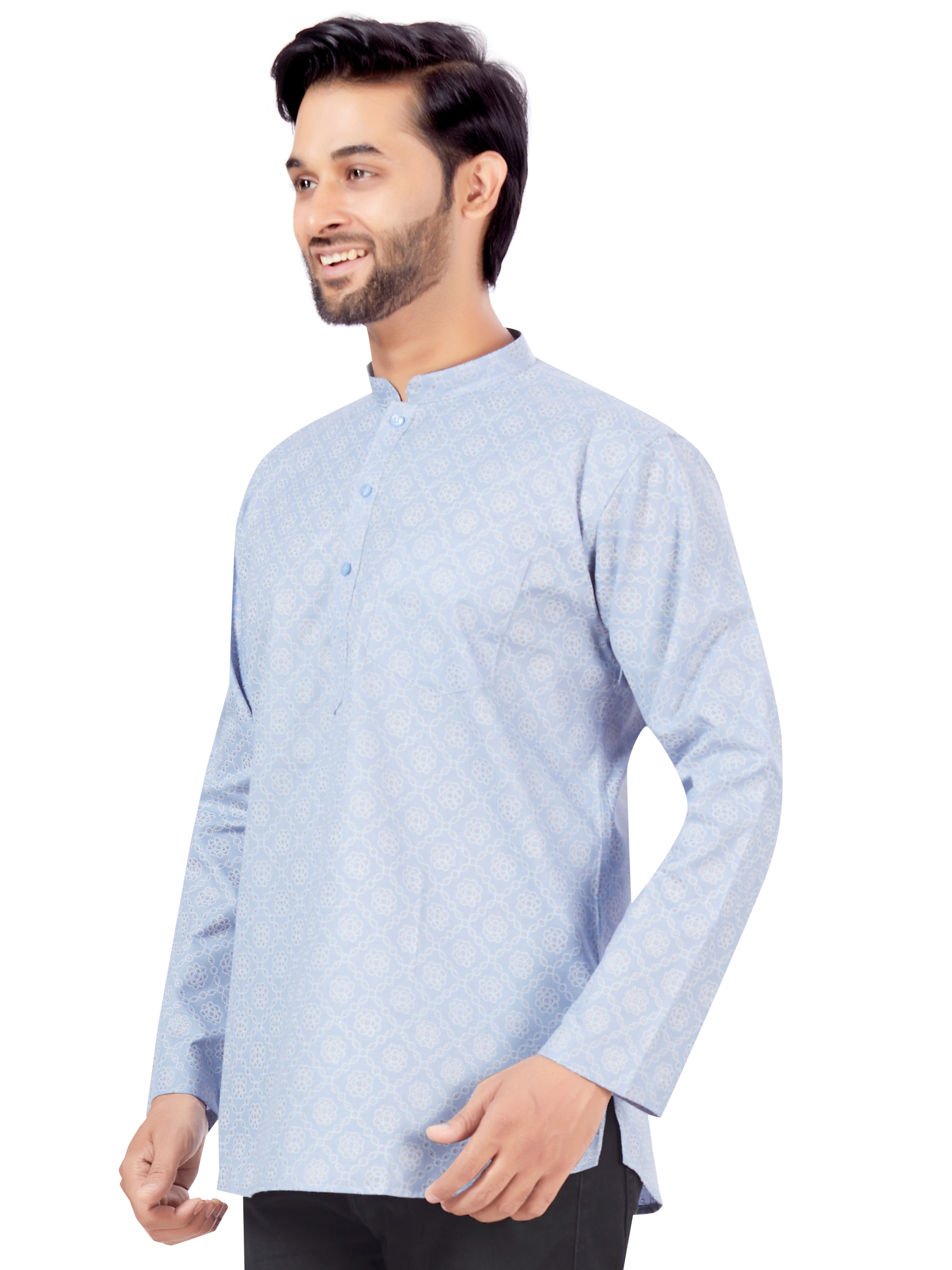 Mens Printed Kurti - Roop Darshan