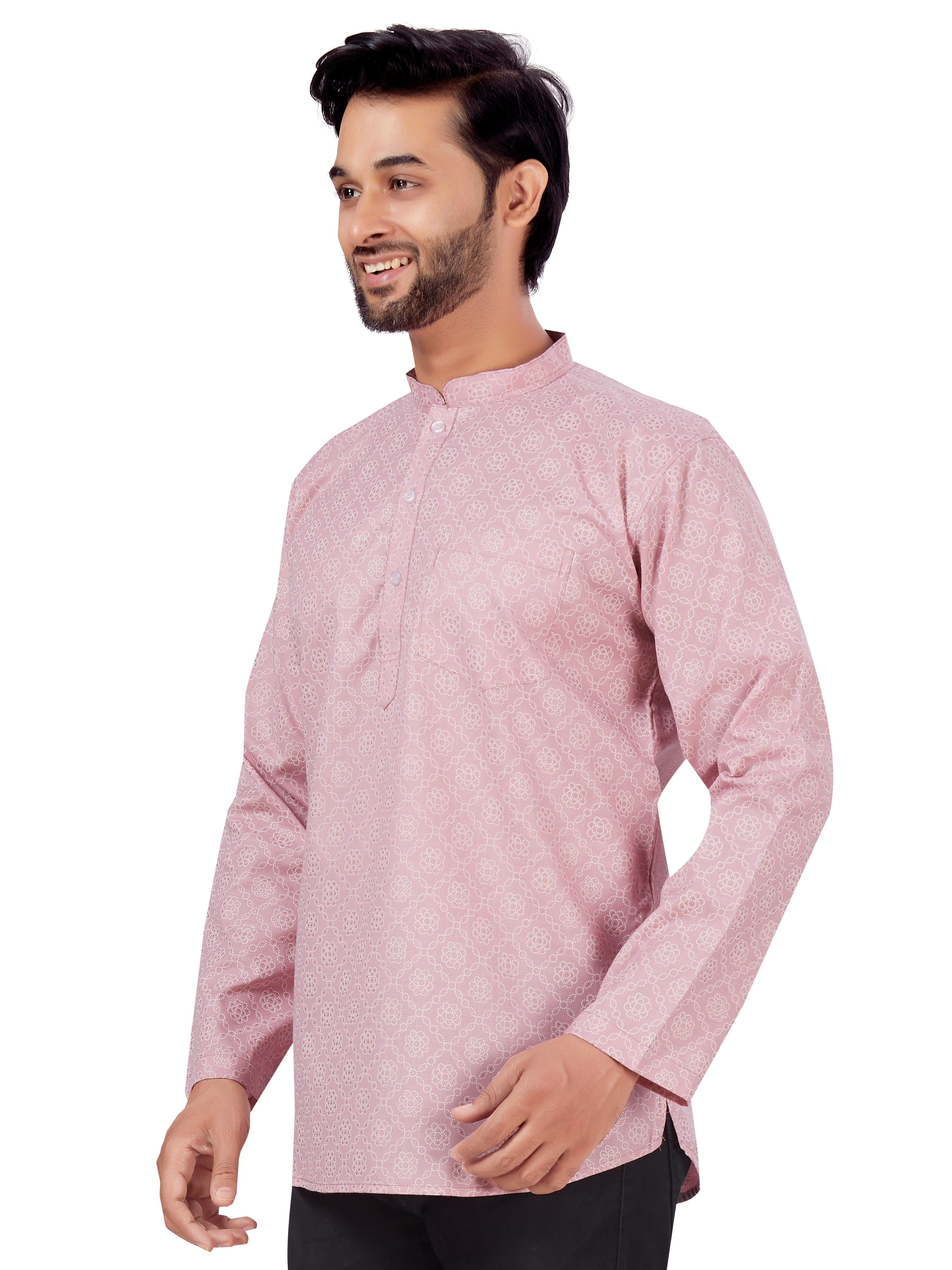 Mens Printed Kurti - Roop Darshan