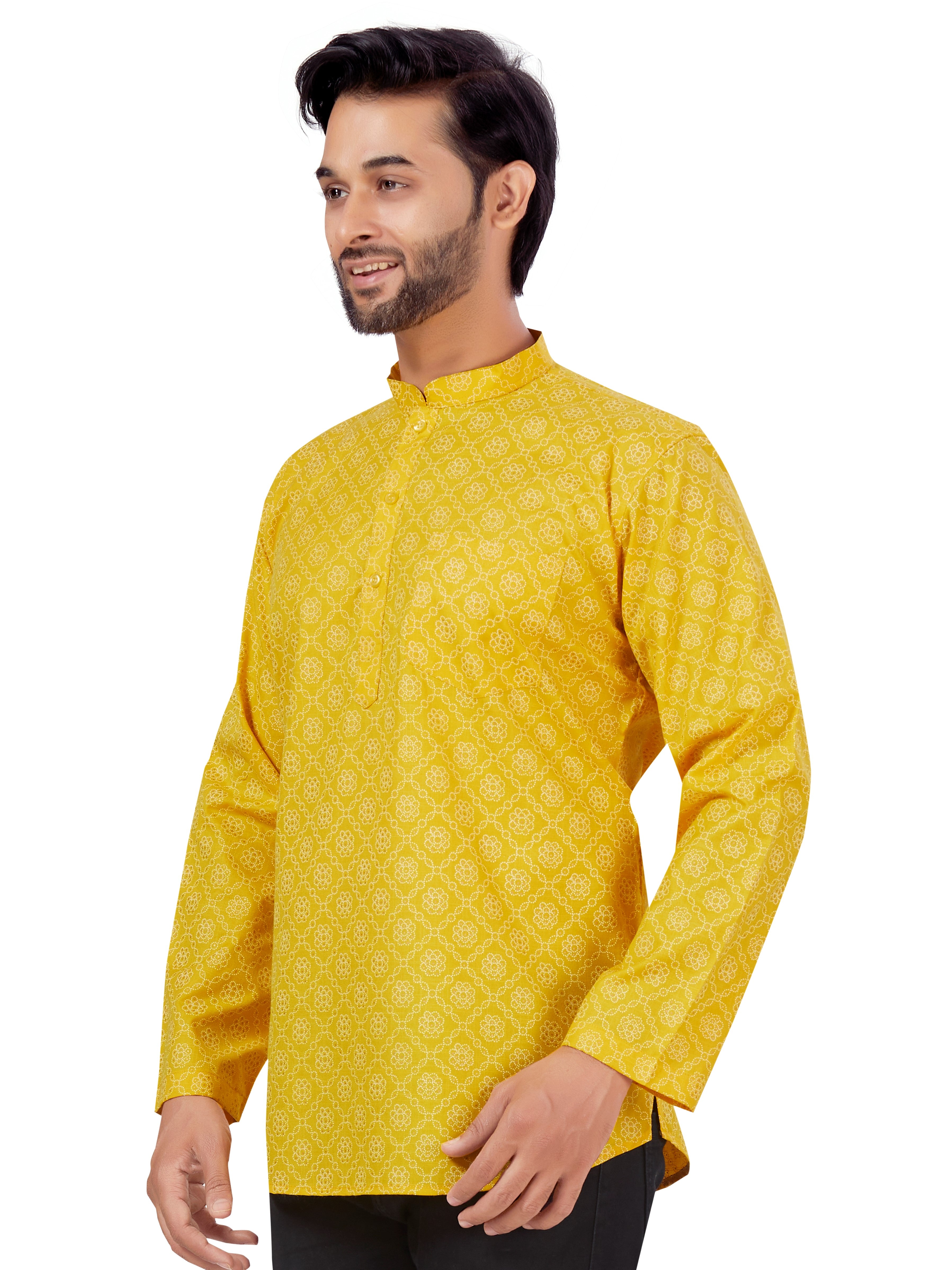 Mens Printed Kurti - Roop Darshan