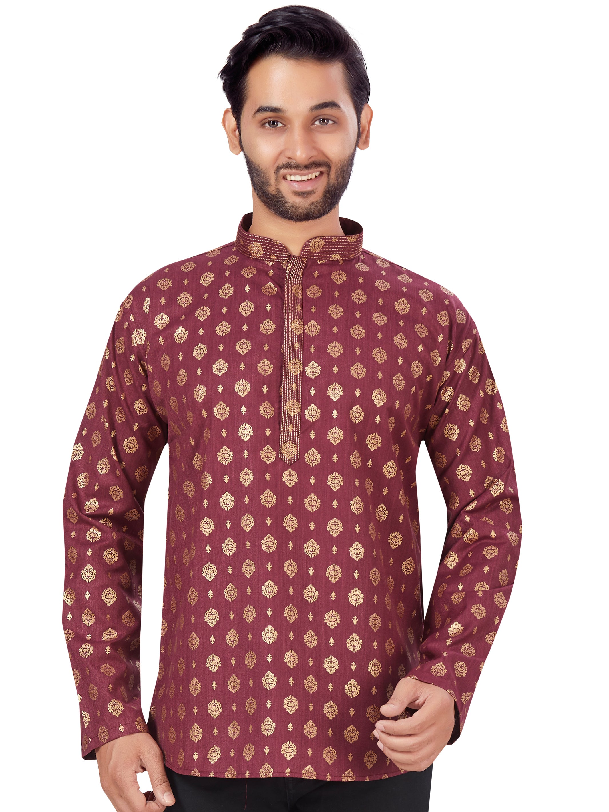 Mens Printed Kurti - Roop Darshan