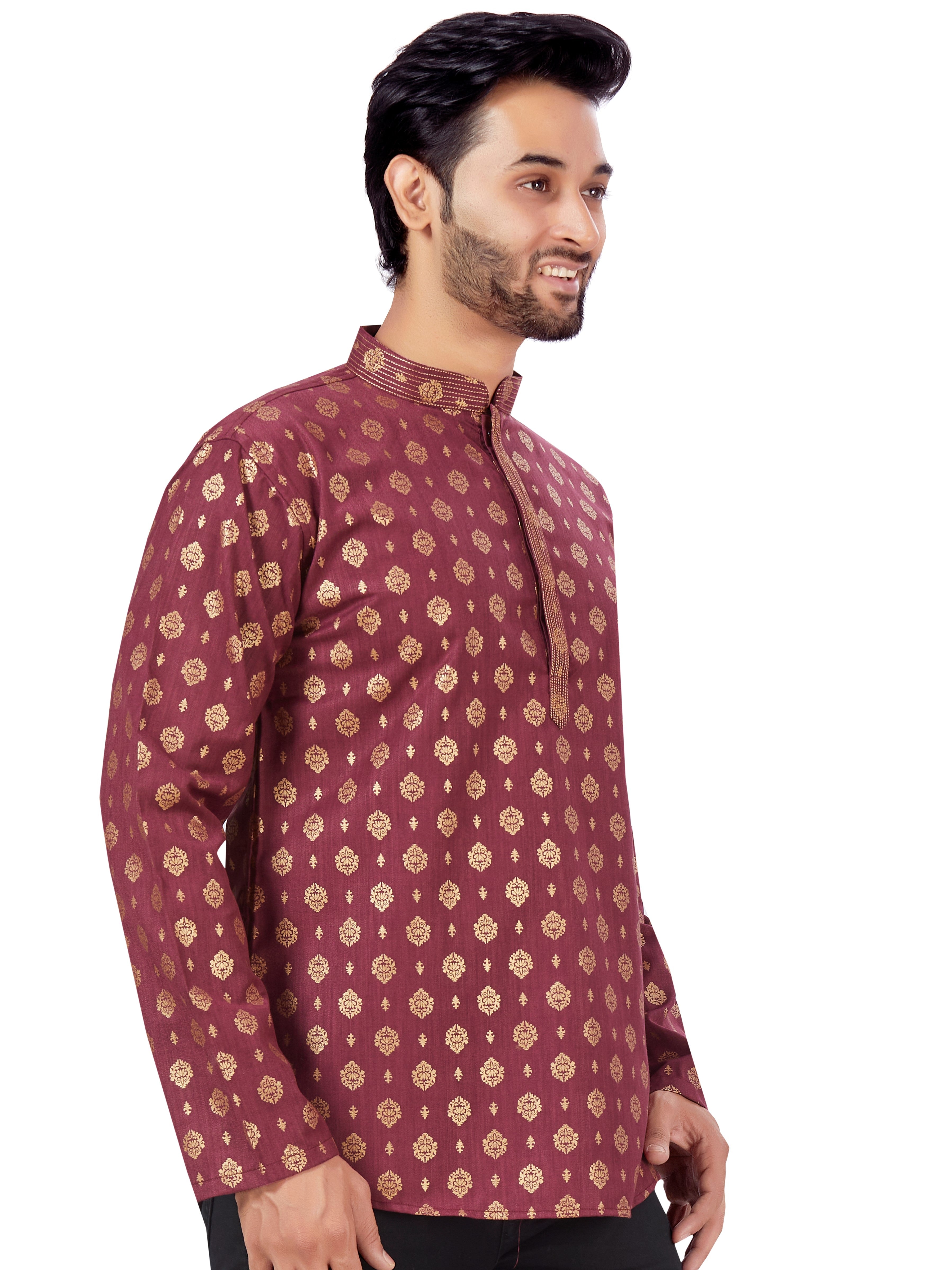Mens Printed Kurti - Roop Darshan