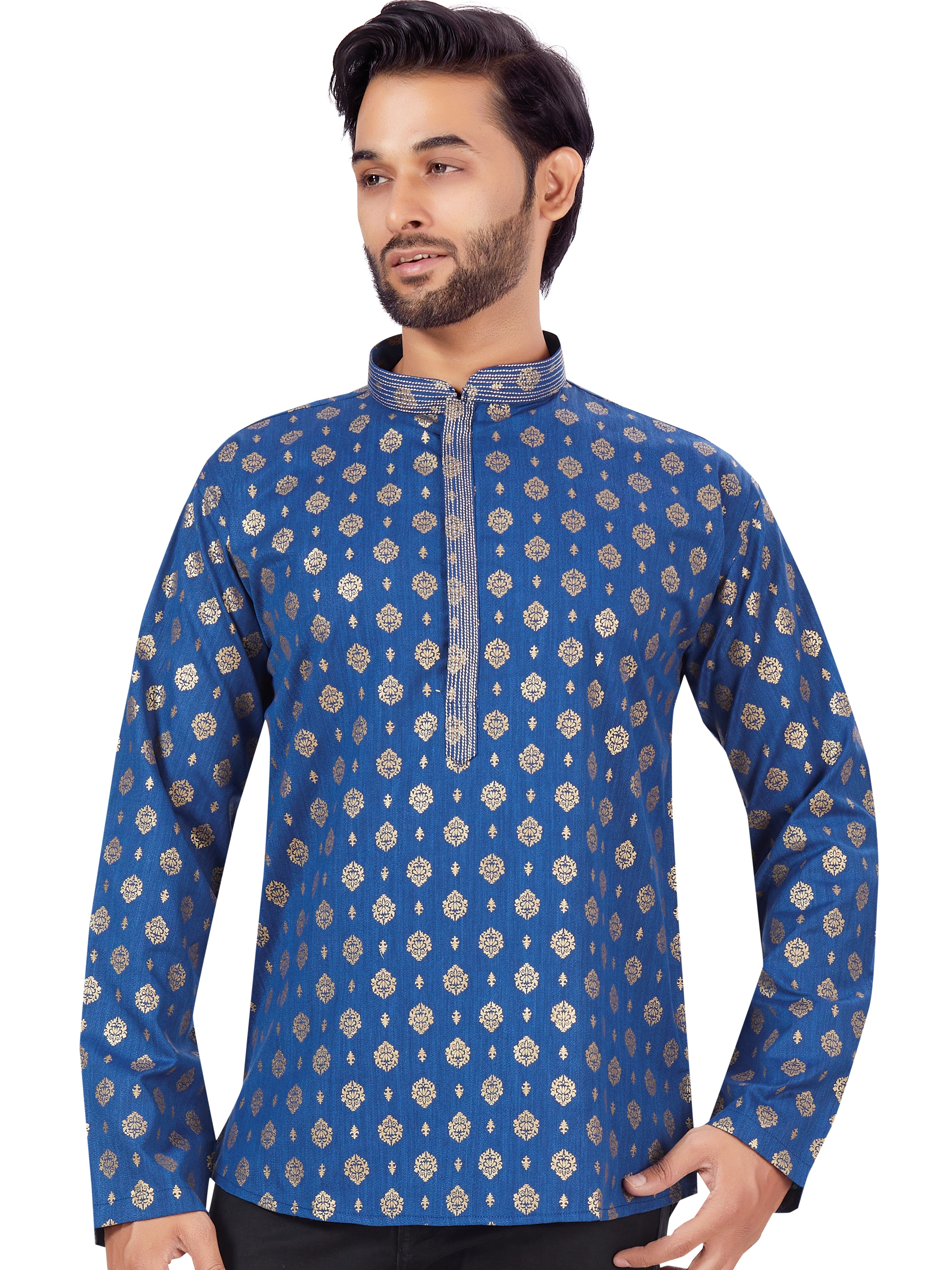 Mens Printed Kurti - Roop Darshan
