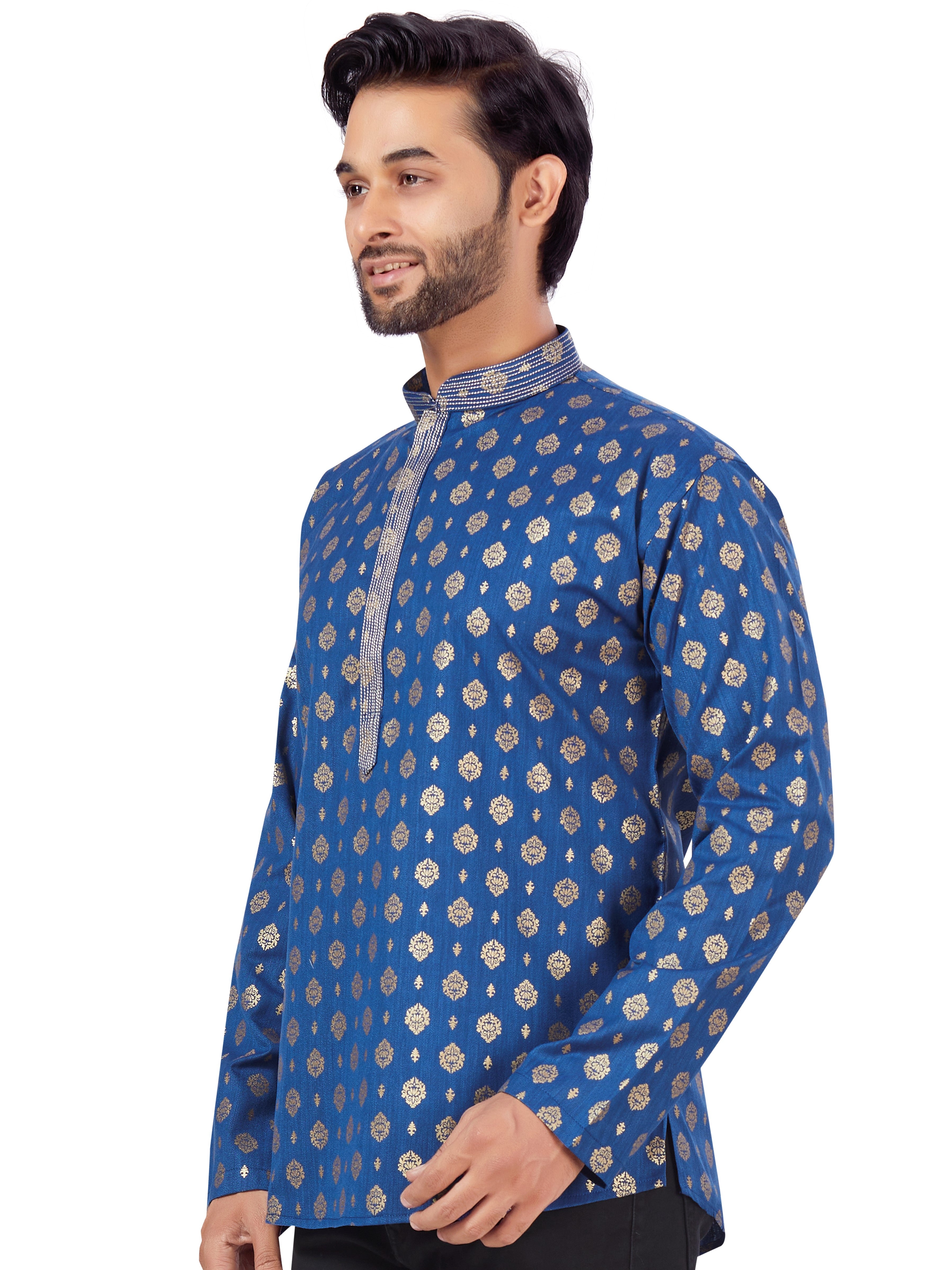 Mens Printed Kurti - Roop Darshan