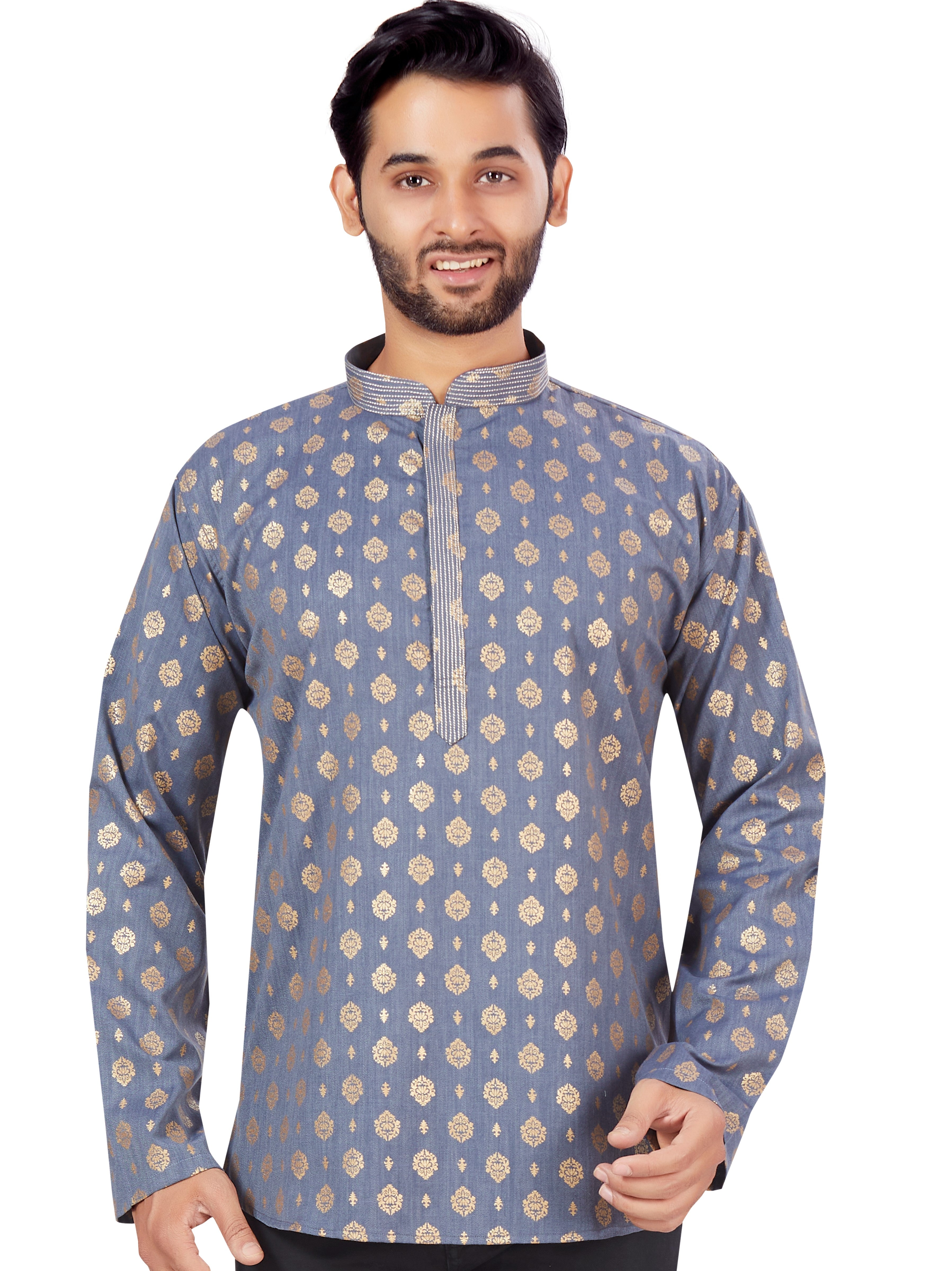 Mens Printed Kurti - Roop Darshan