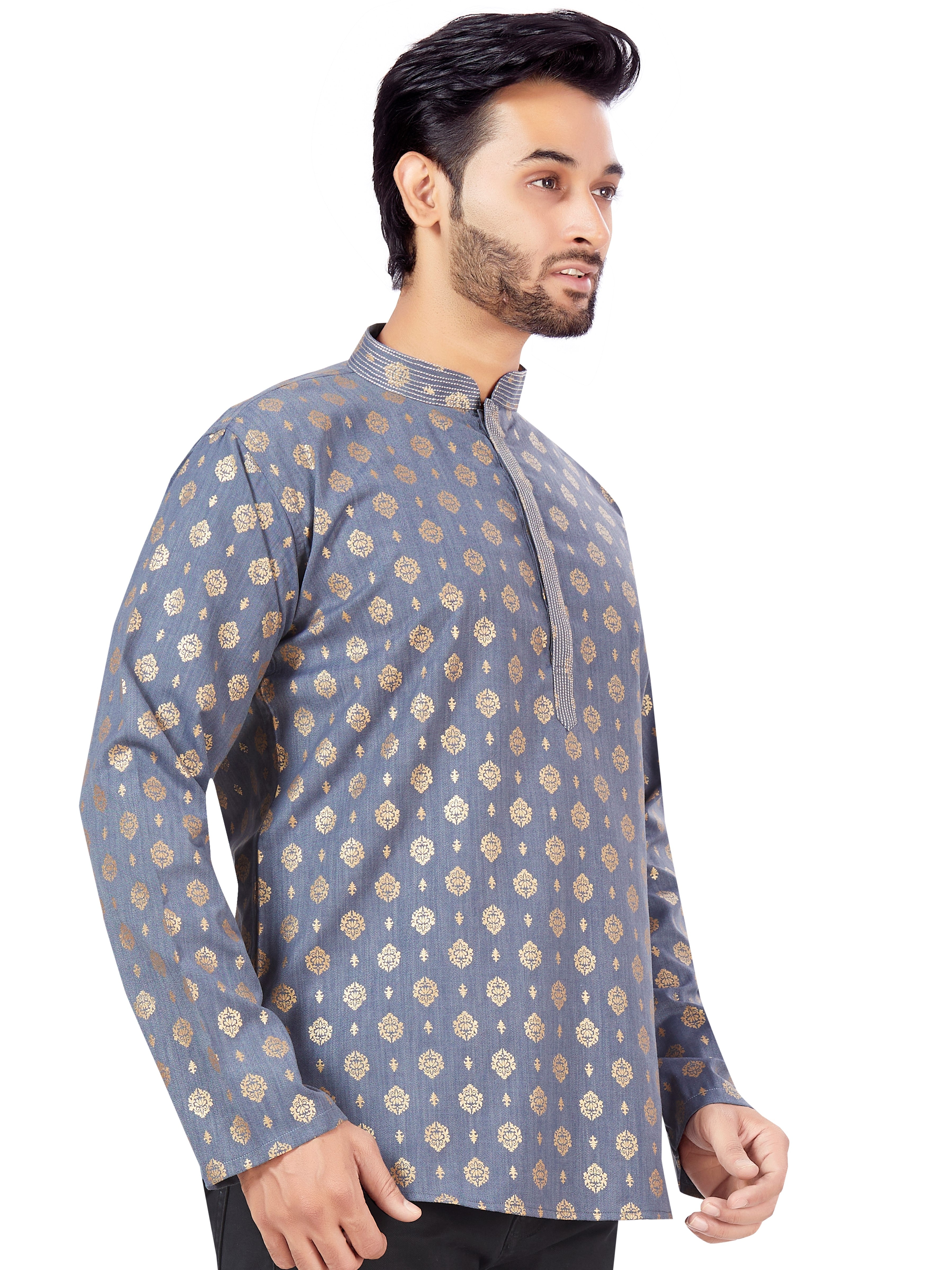 Mens Printed Kurti - Roop Darshan