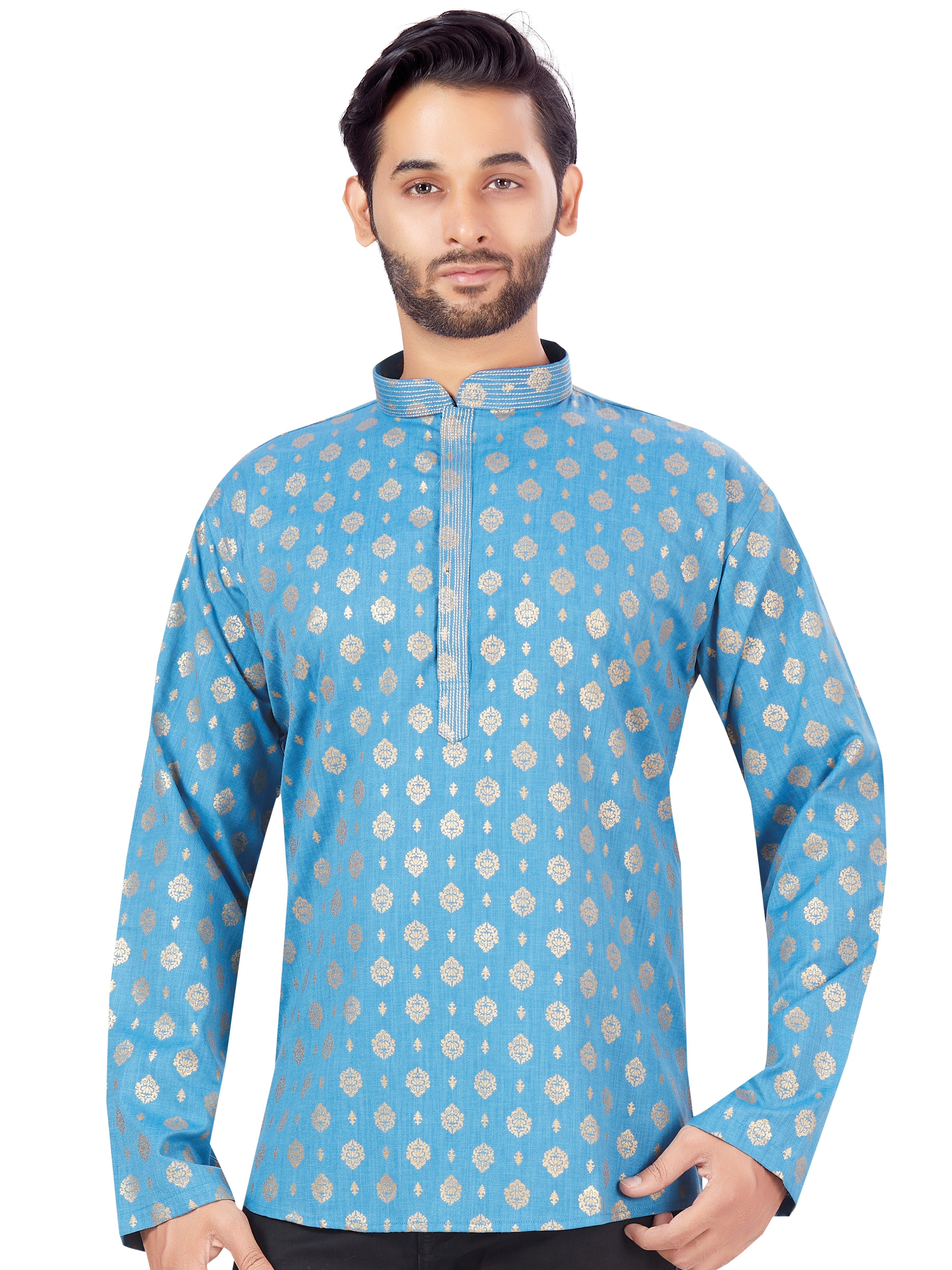 Mens Printed Kurti - Roop Darshan