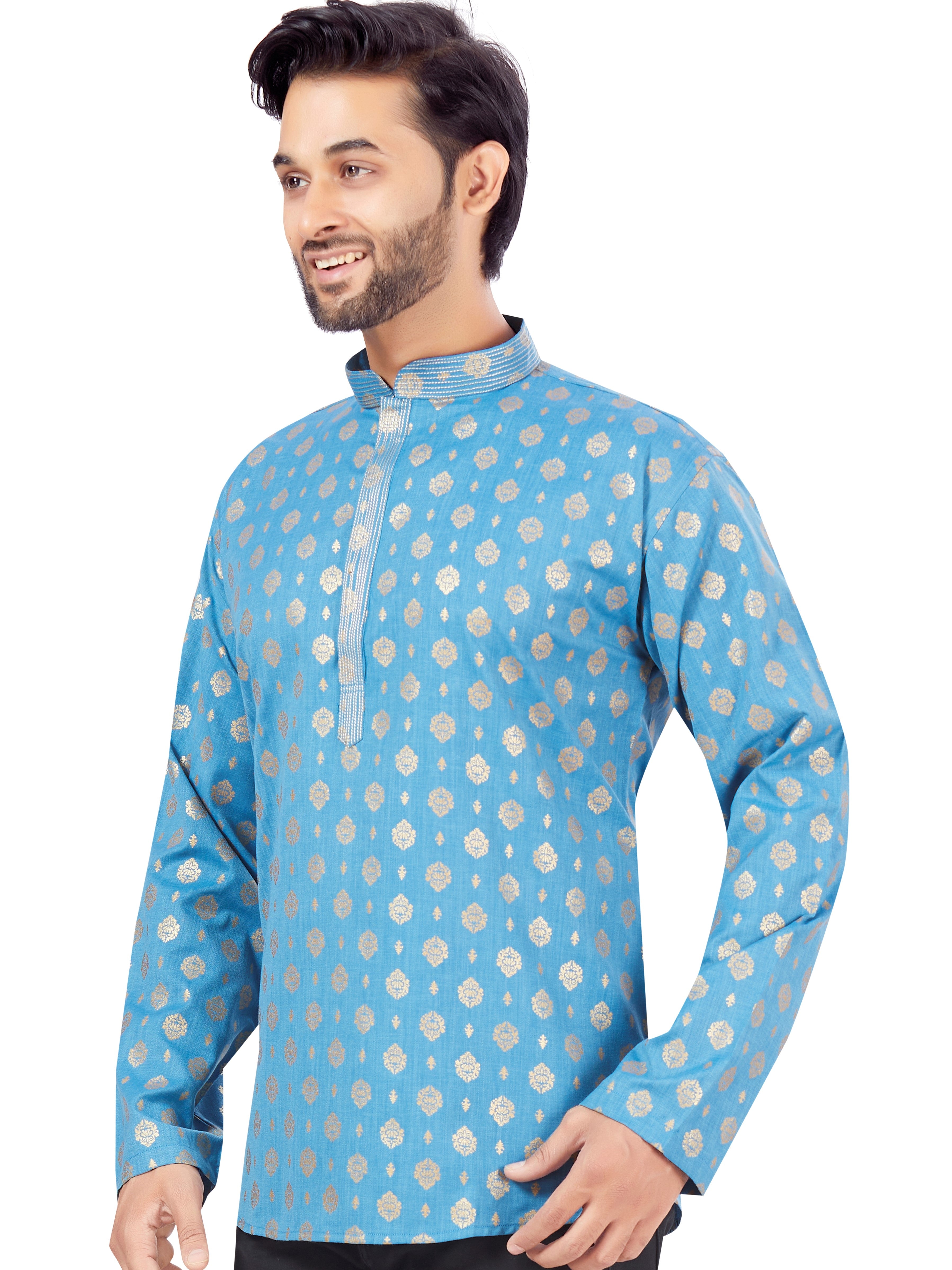 Mens Printed Kurti - Roop Darshan