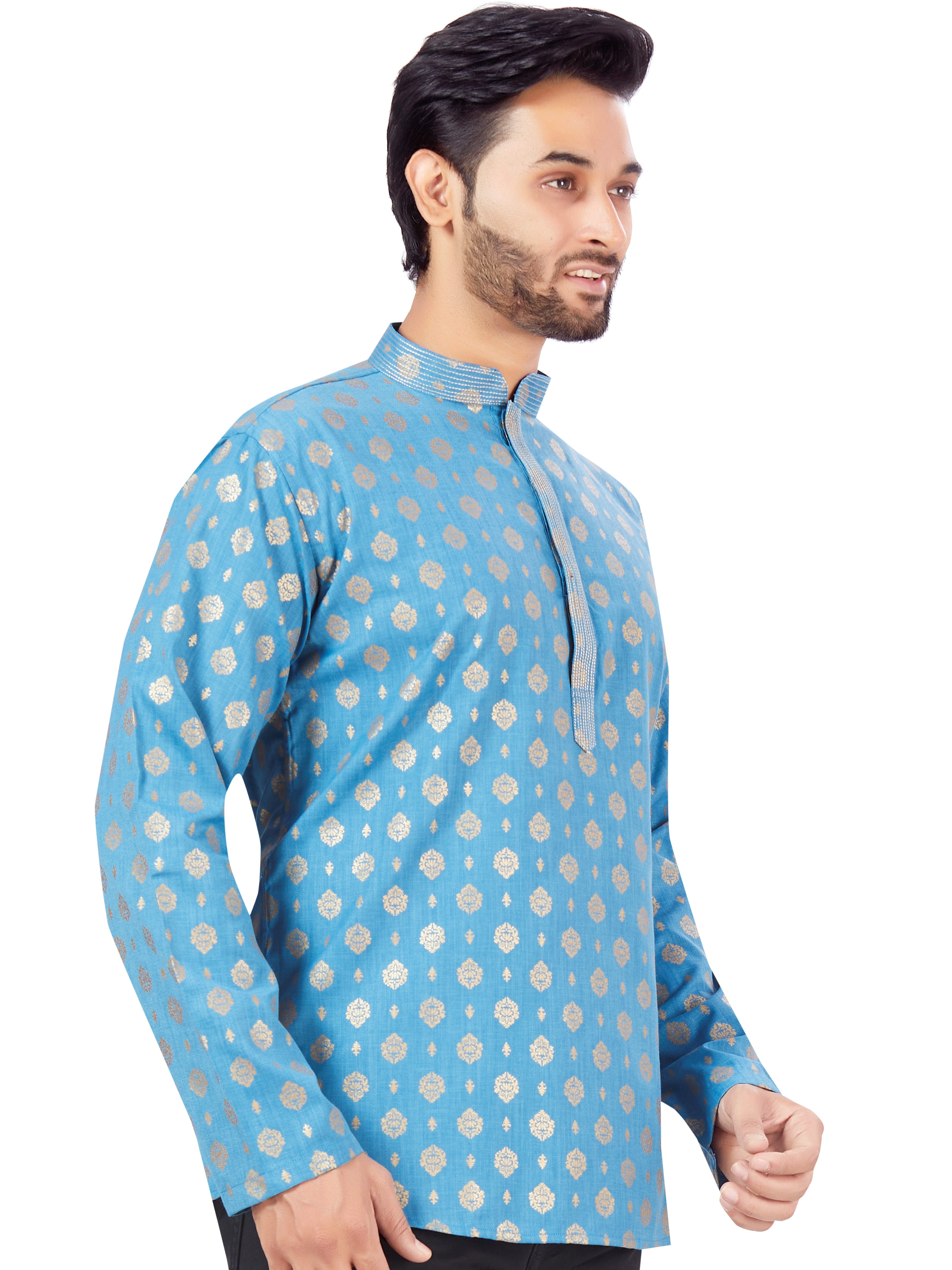 Mens Printed Kurti - Roop Darshan