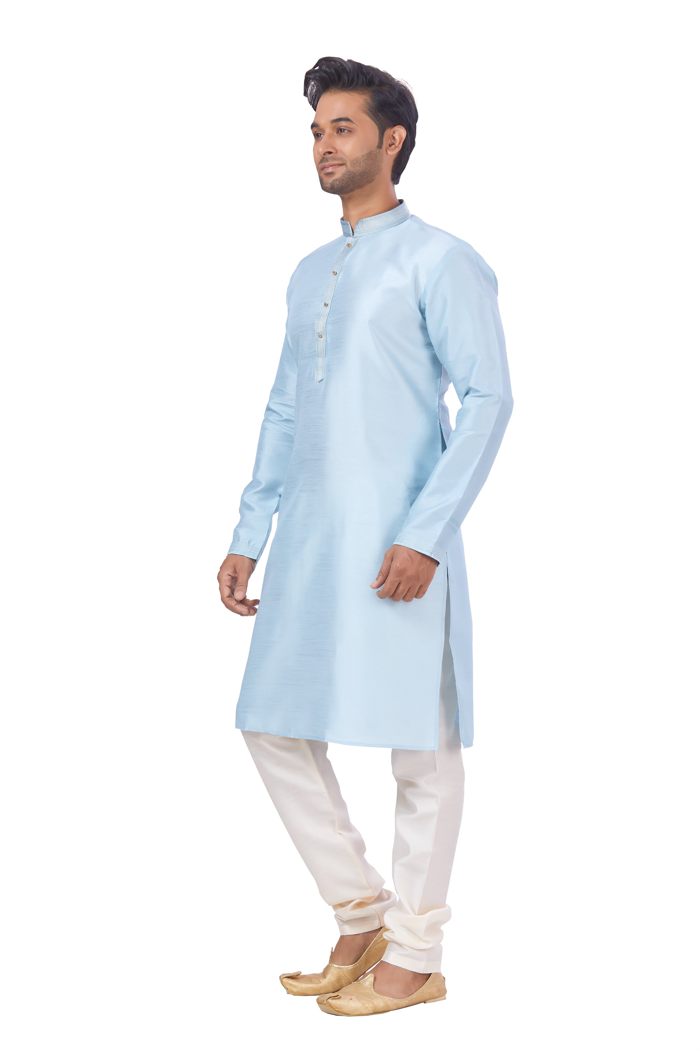 Mens Plain Kurta Payjama - Roop Darshan