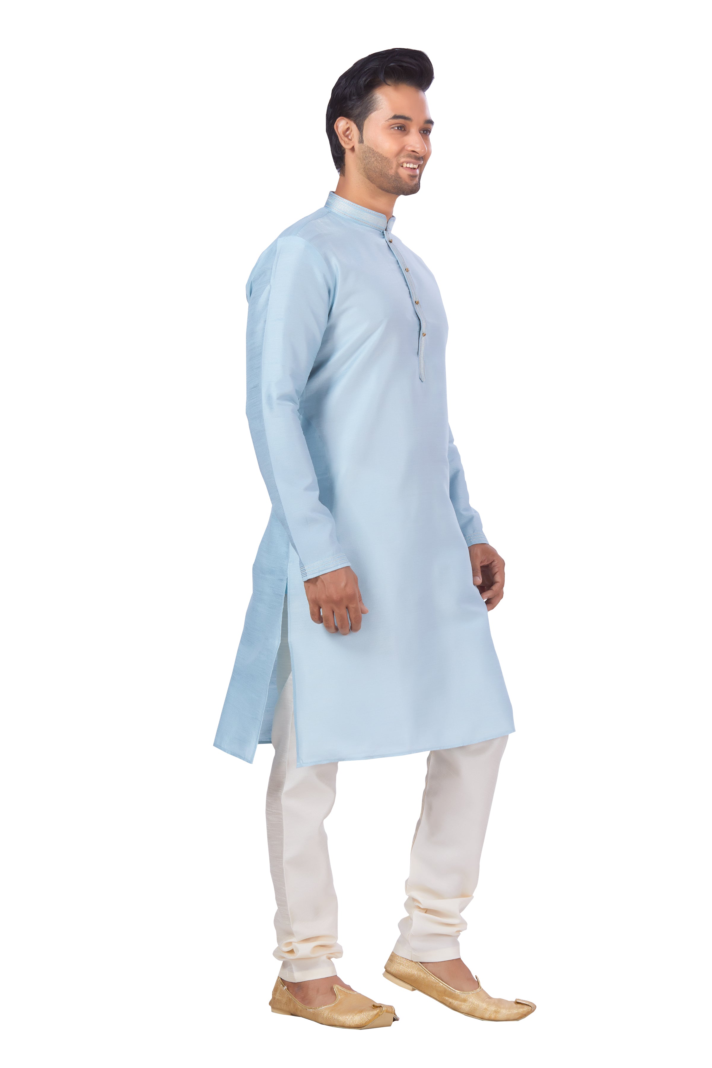 Mens Plain Kurta Payjama - Roop Darshan