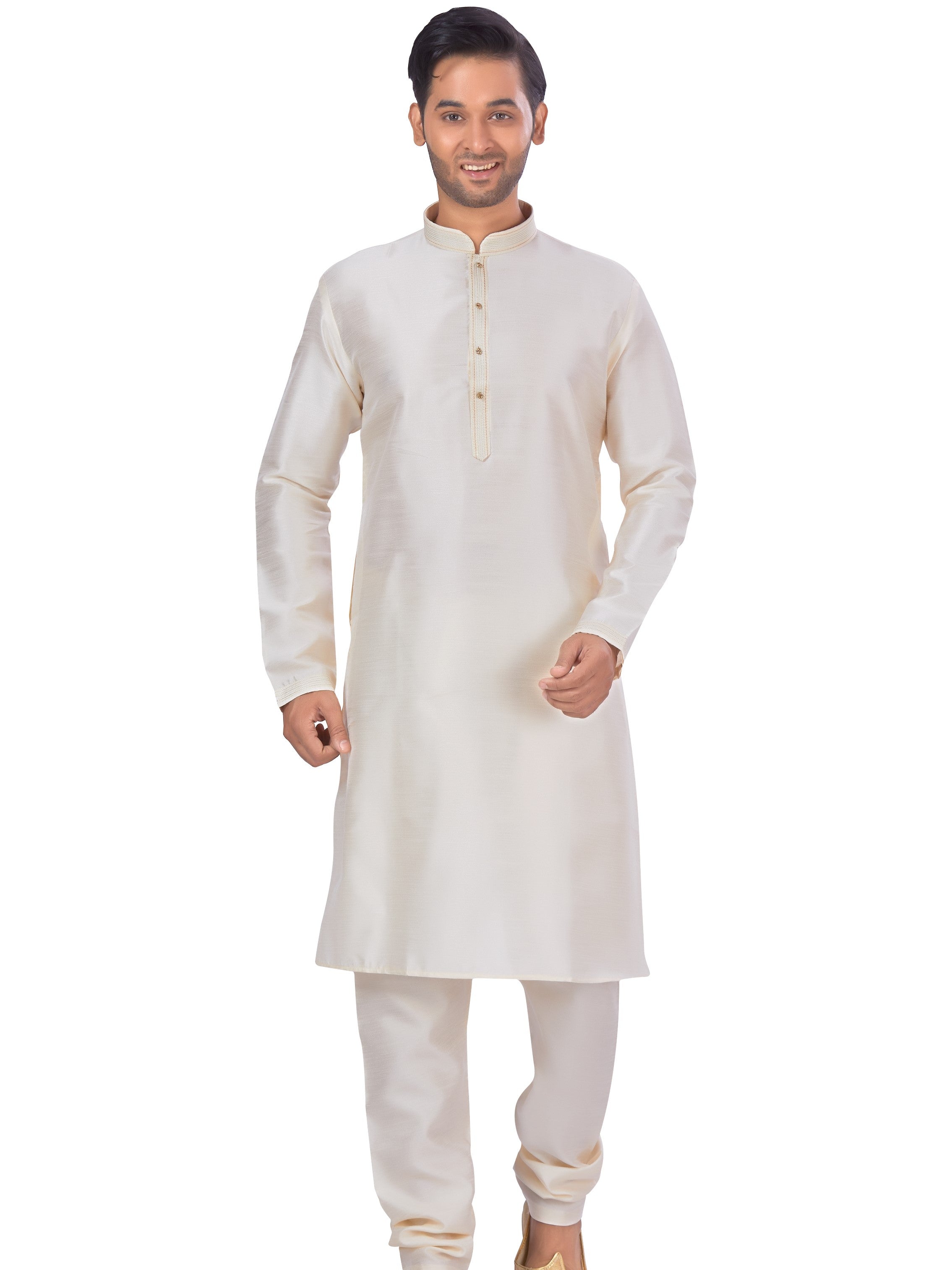 Mens Plain Kurta Payjama - Roop Darshan