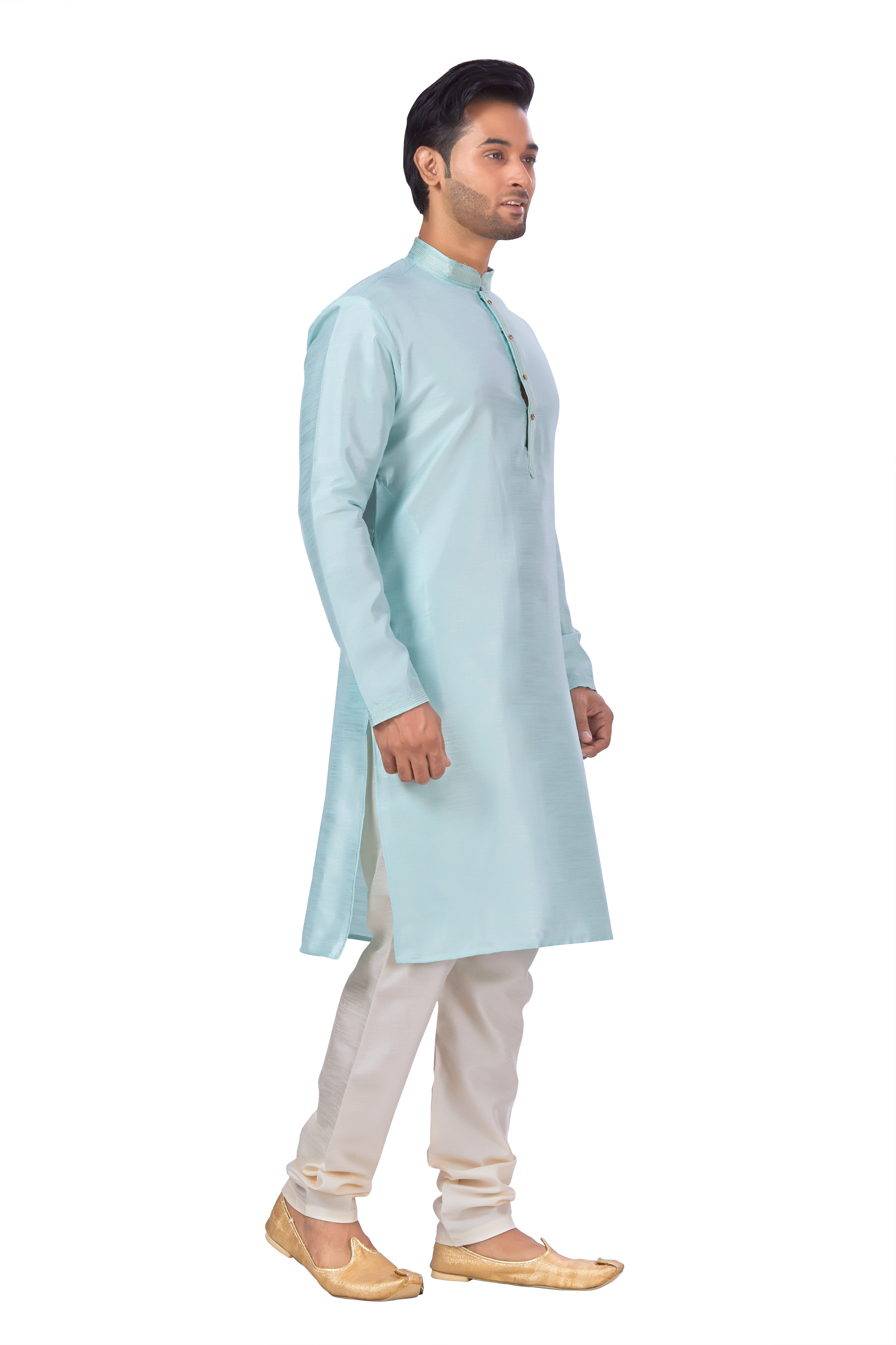 Mens Plain Kurta Payjama - Roop Darshan