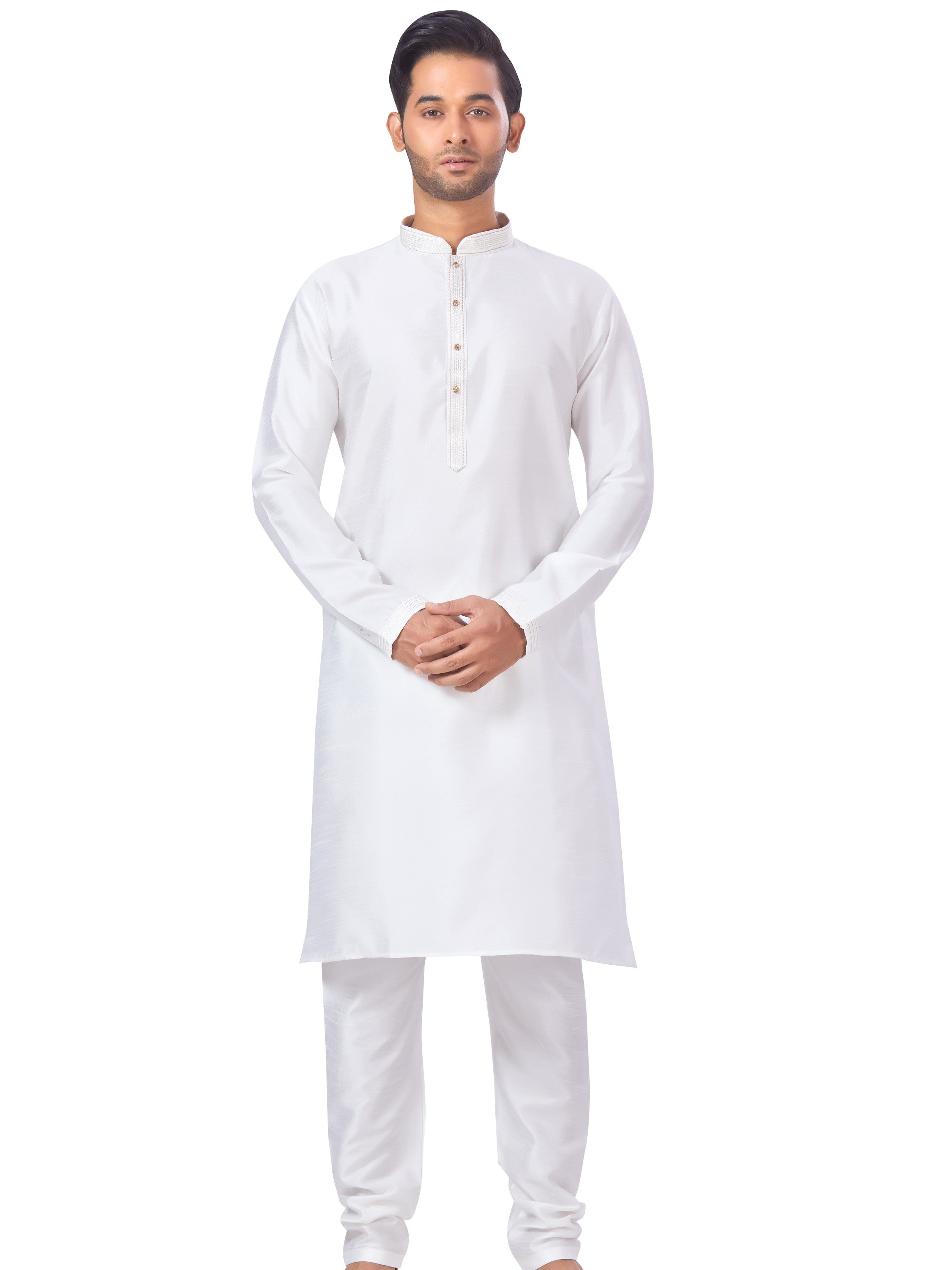 Mens Plain Kurta Payjama - Roop Darshan