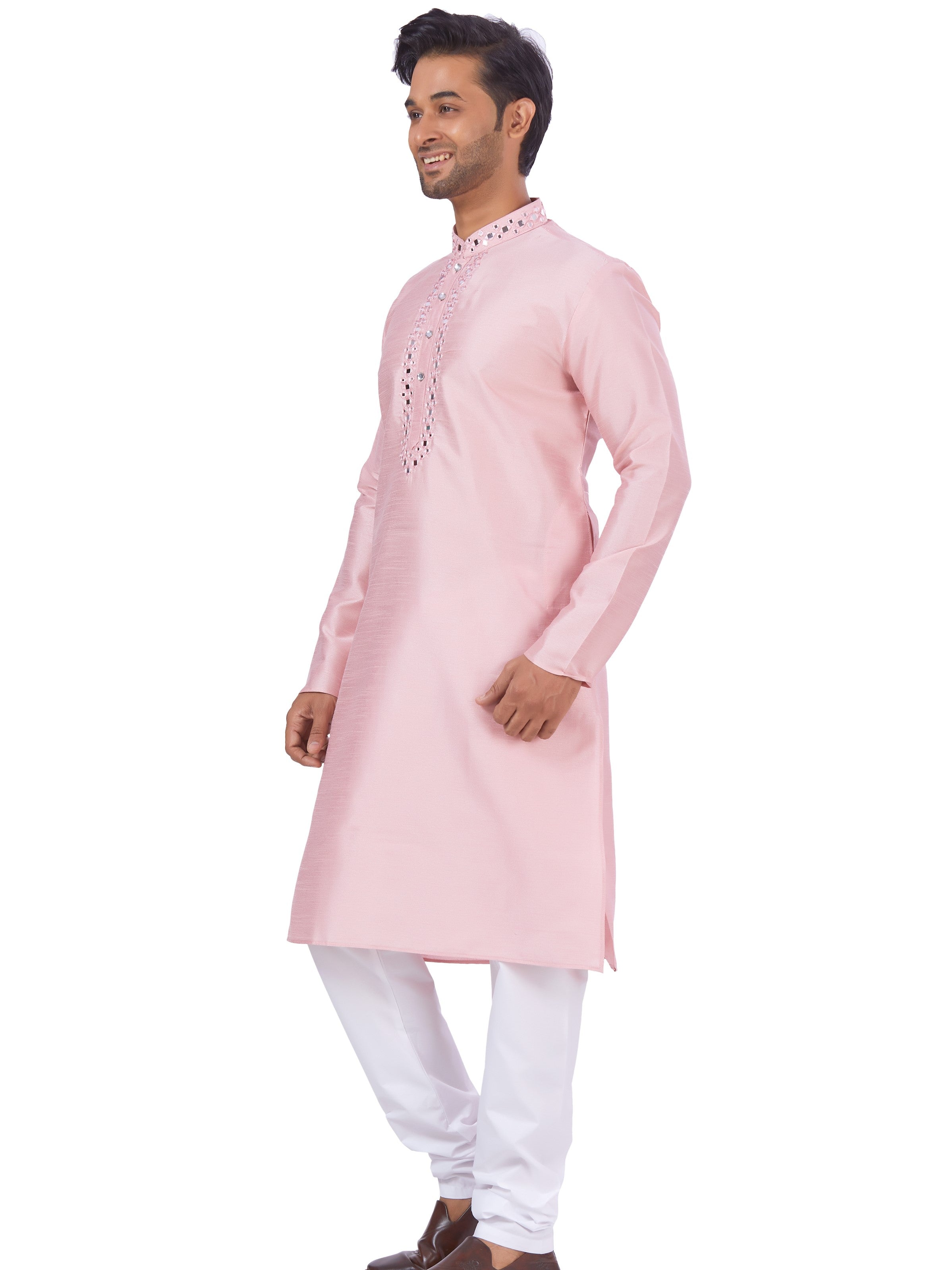 Mens Embroidered Kurta Payjama - Roop Darshan