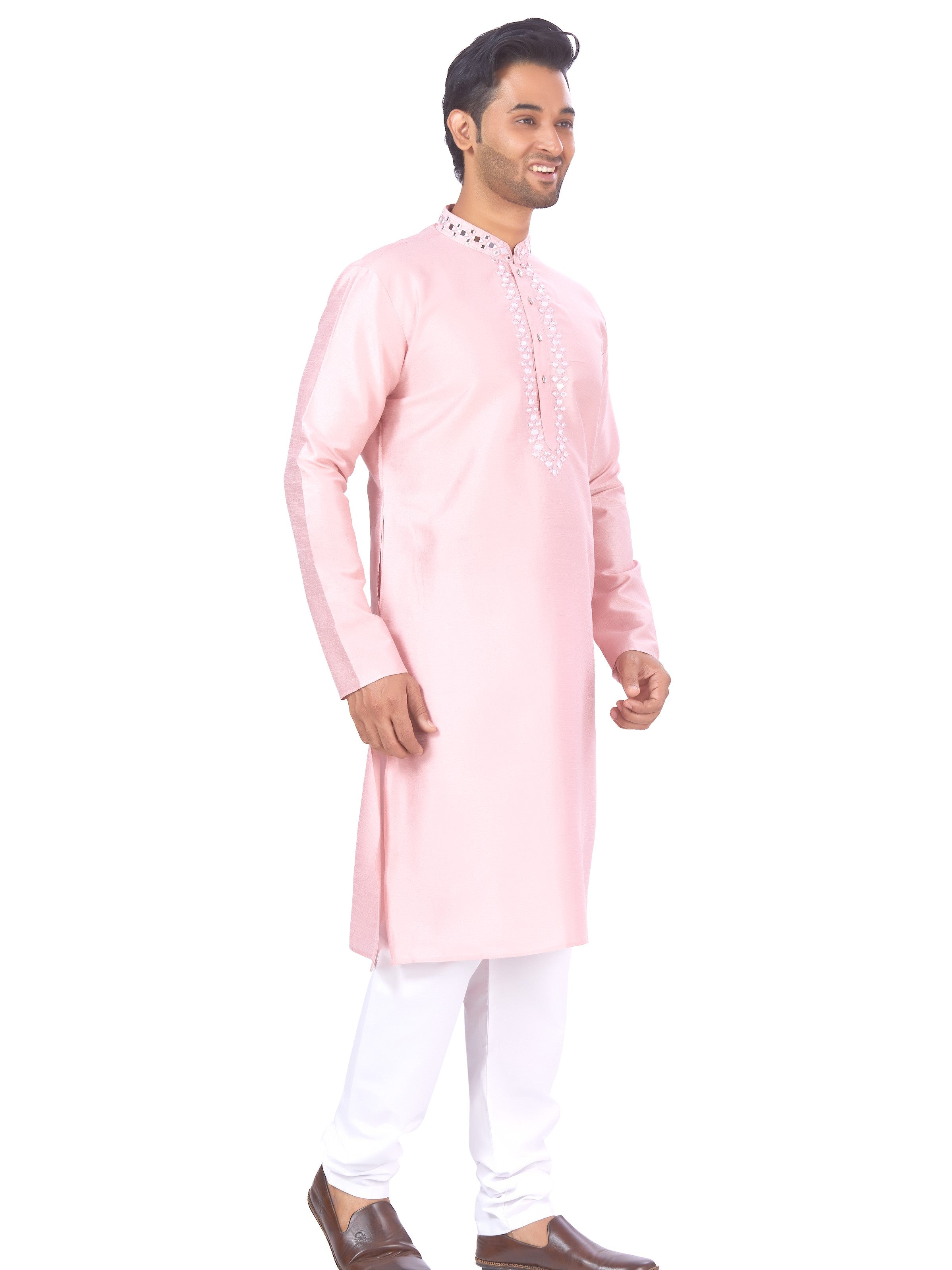 Mens Embroidered Kurta Payjama - Roop Darshan