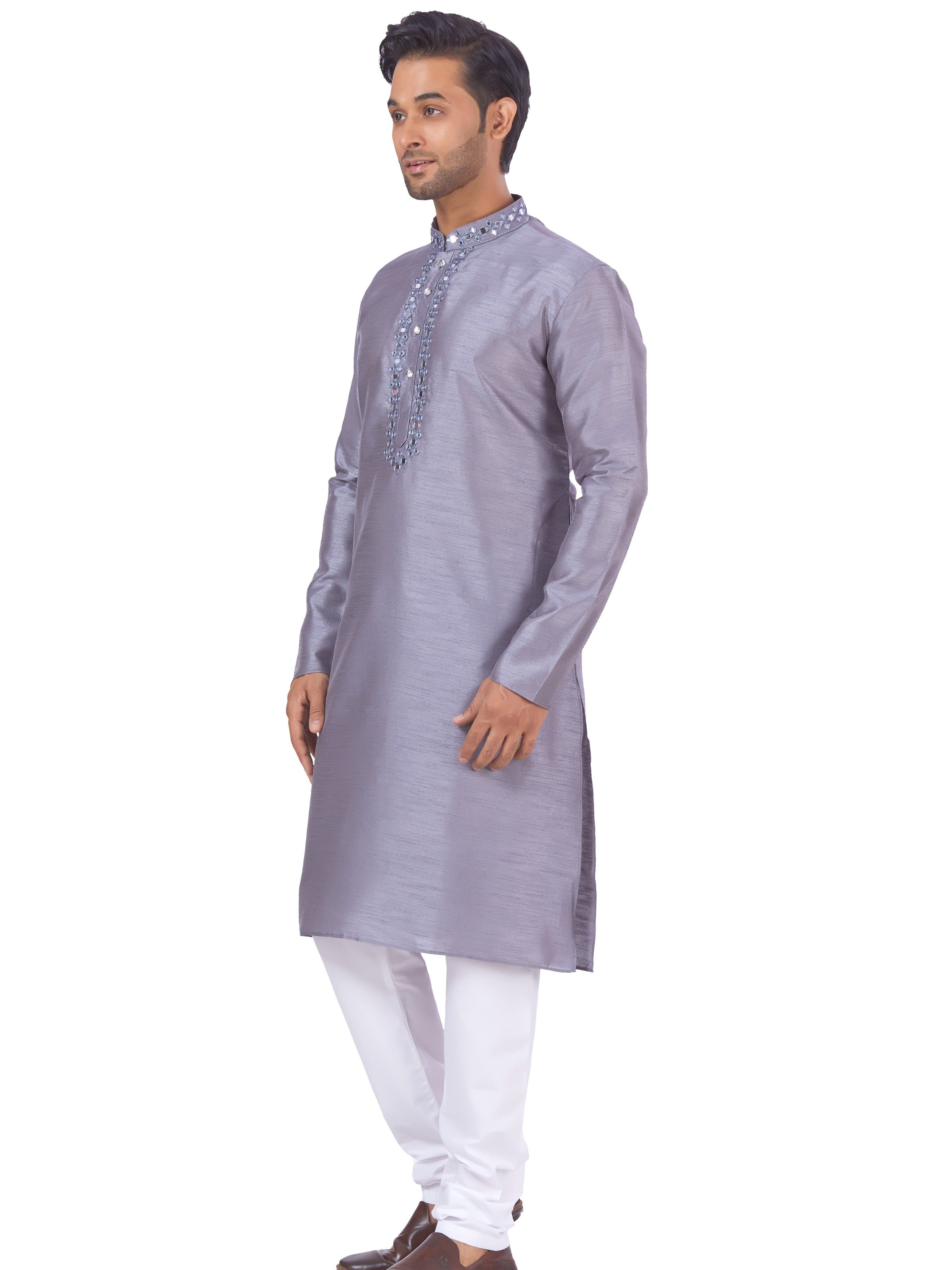Mens Embroidered Kurta Payjama - Roop Darshan