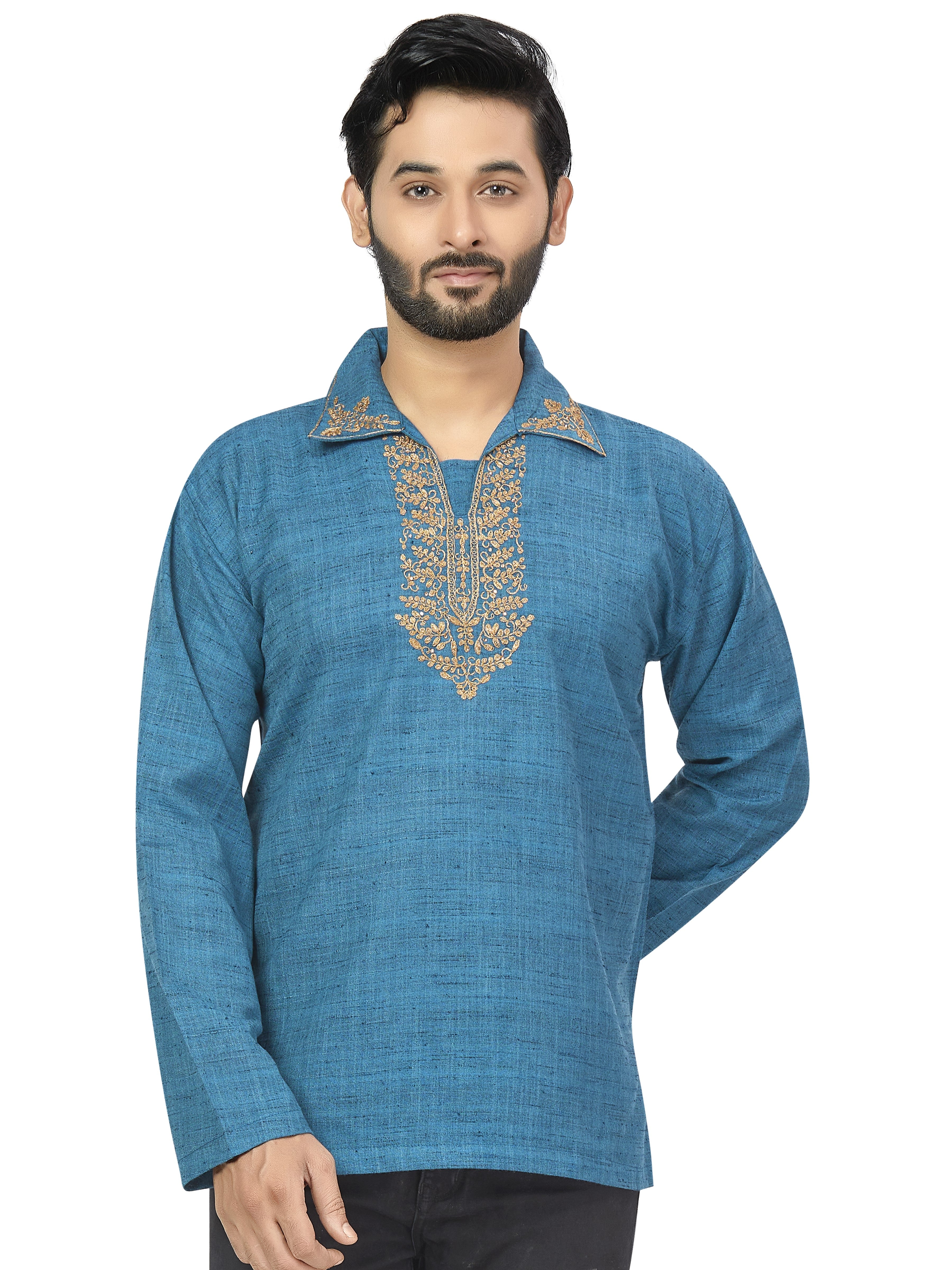 Mens Embroidered Kurti - Roop Darshan