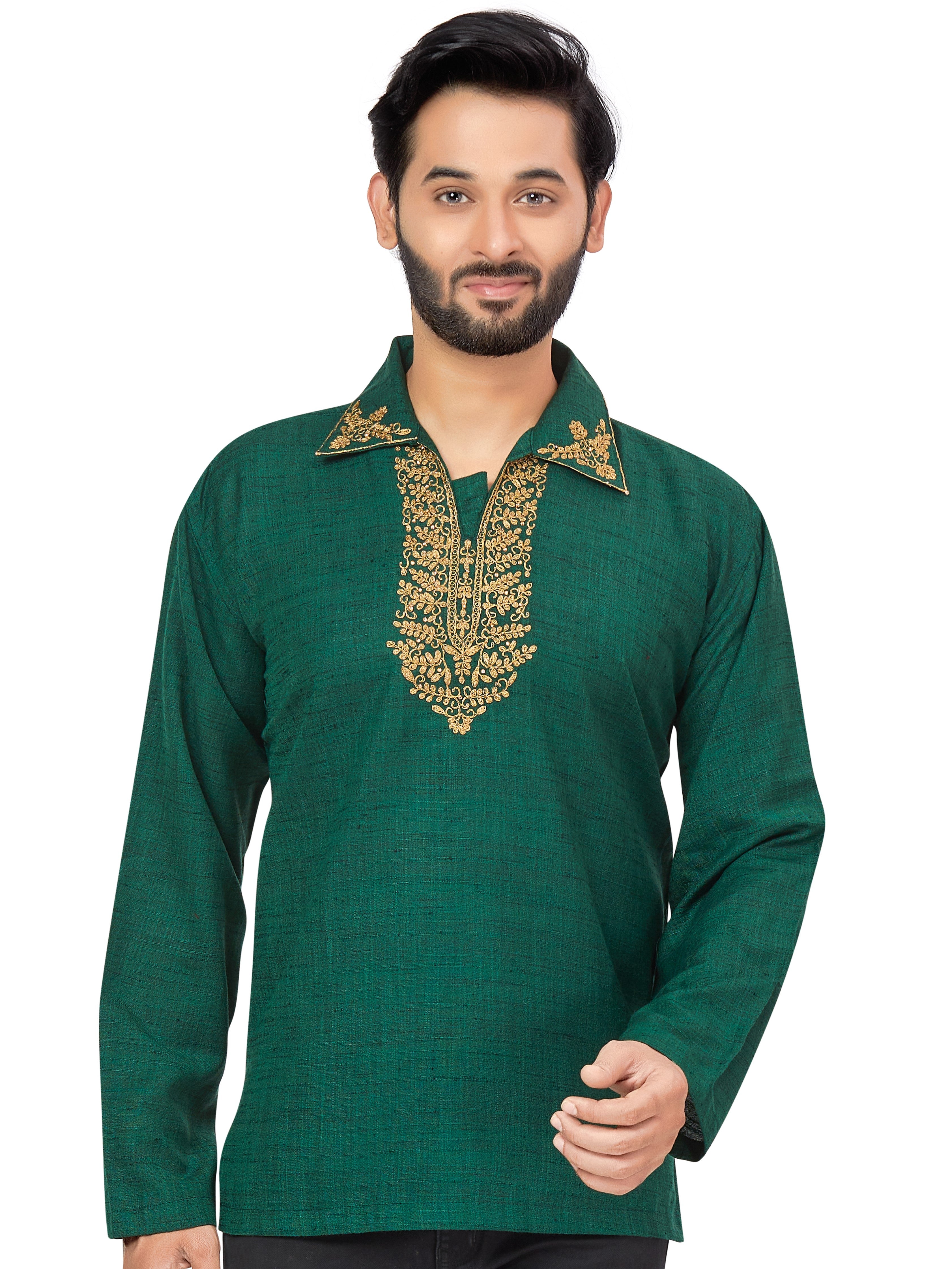 Mens Embroidered Kurti - Roop Darshan