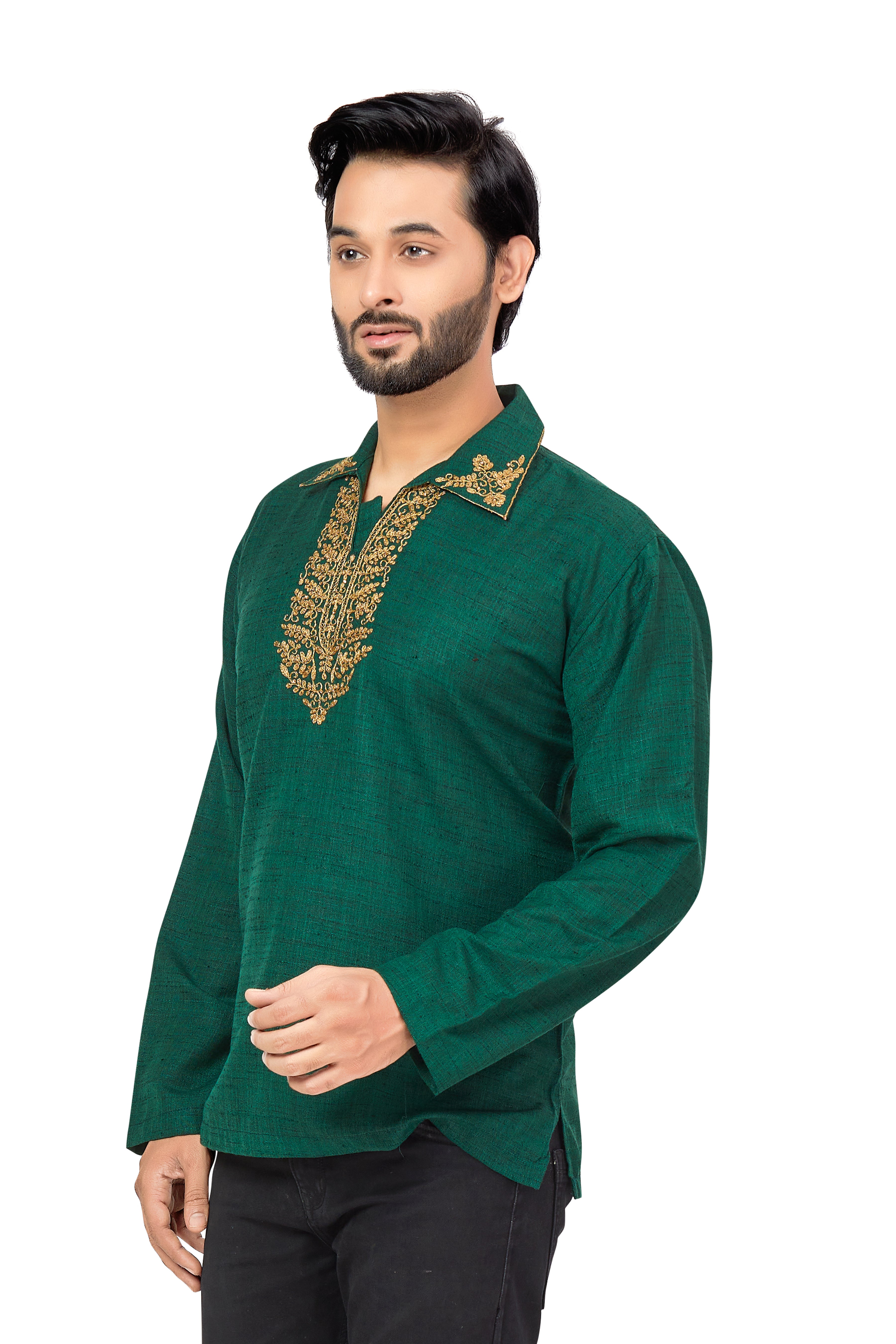 Mens Embroidered Kurti - Roop Darshan