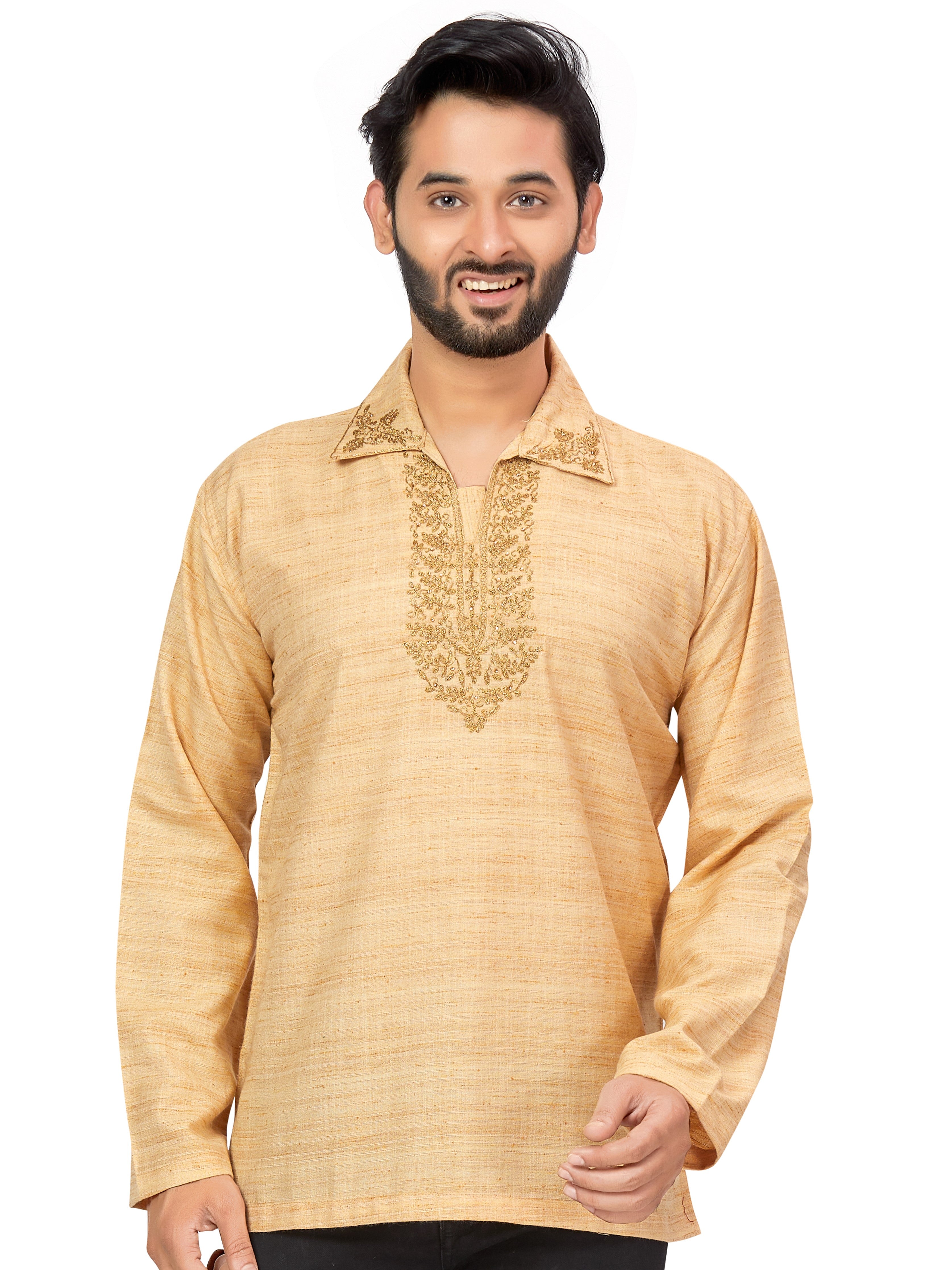 Mens Embroidered Kurti - Roop Darshan