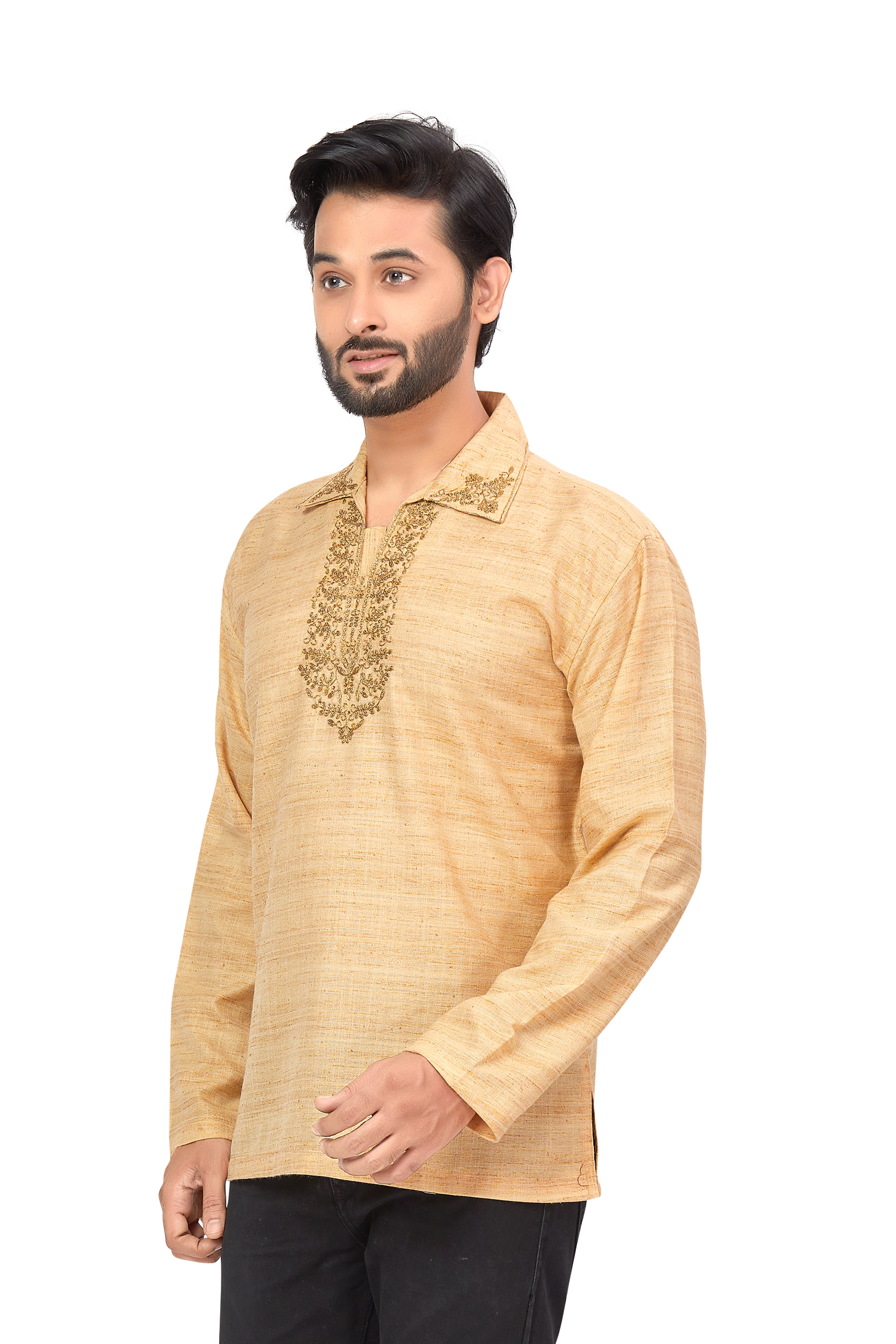 Mens Embroidered Kurti - Roop Darshan