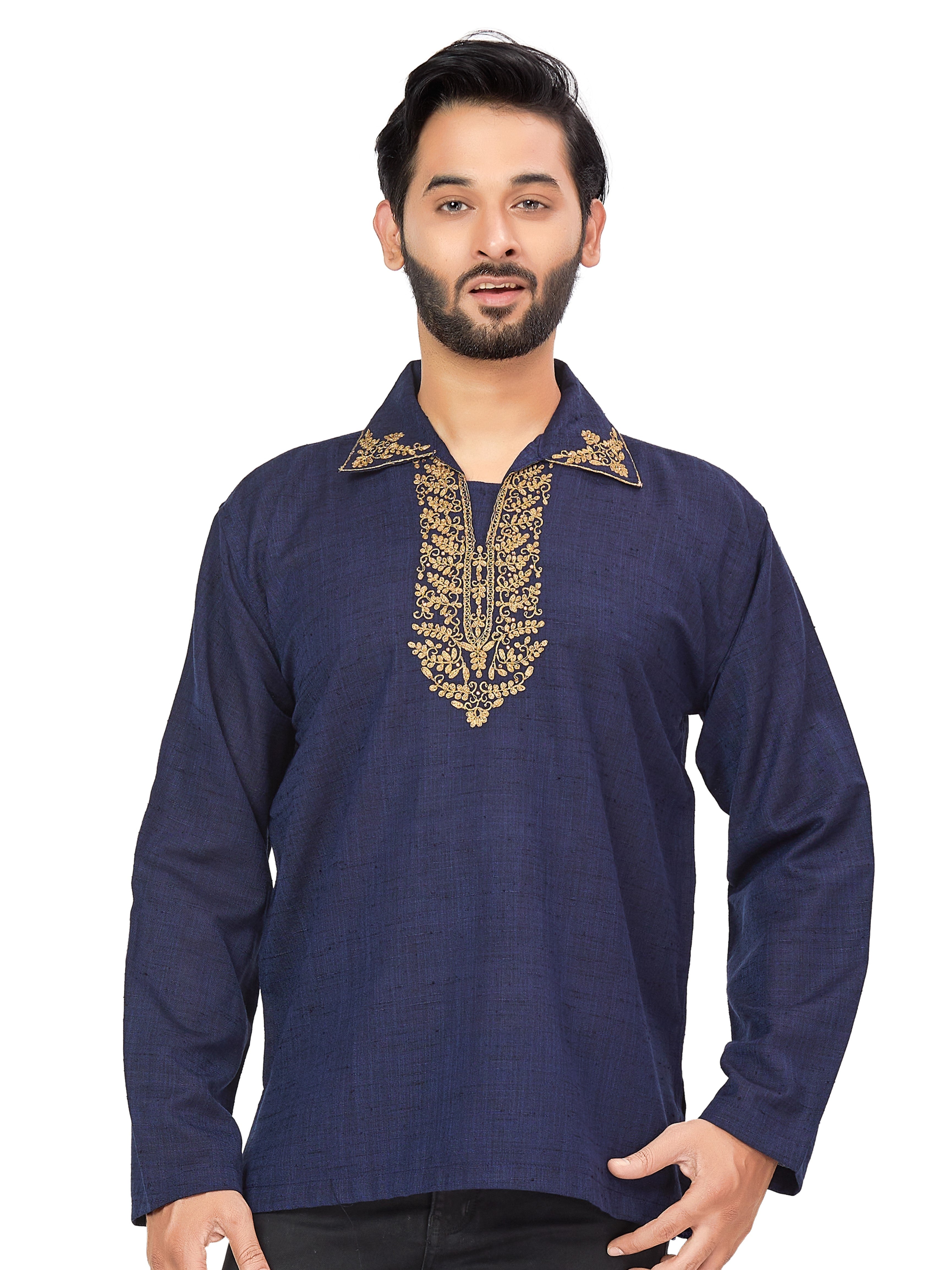 Mens Embroidered Kurti - Roop Darshan