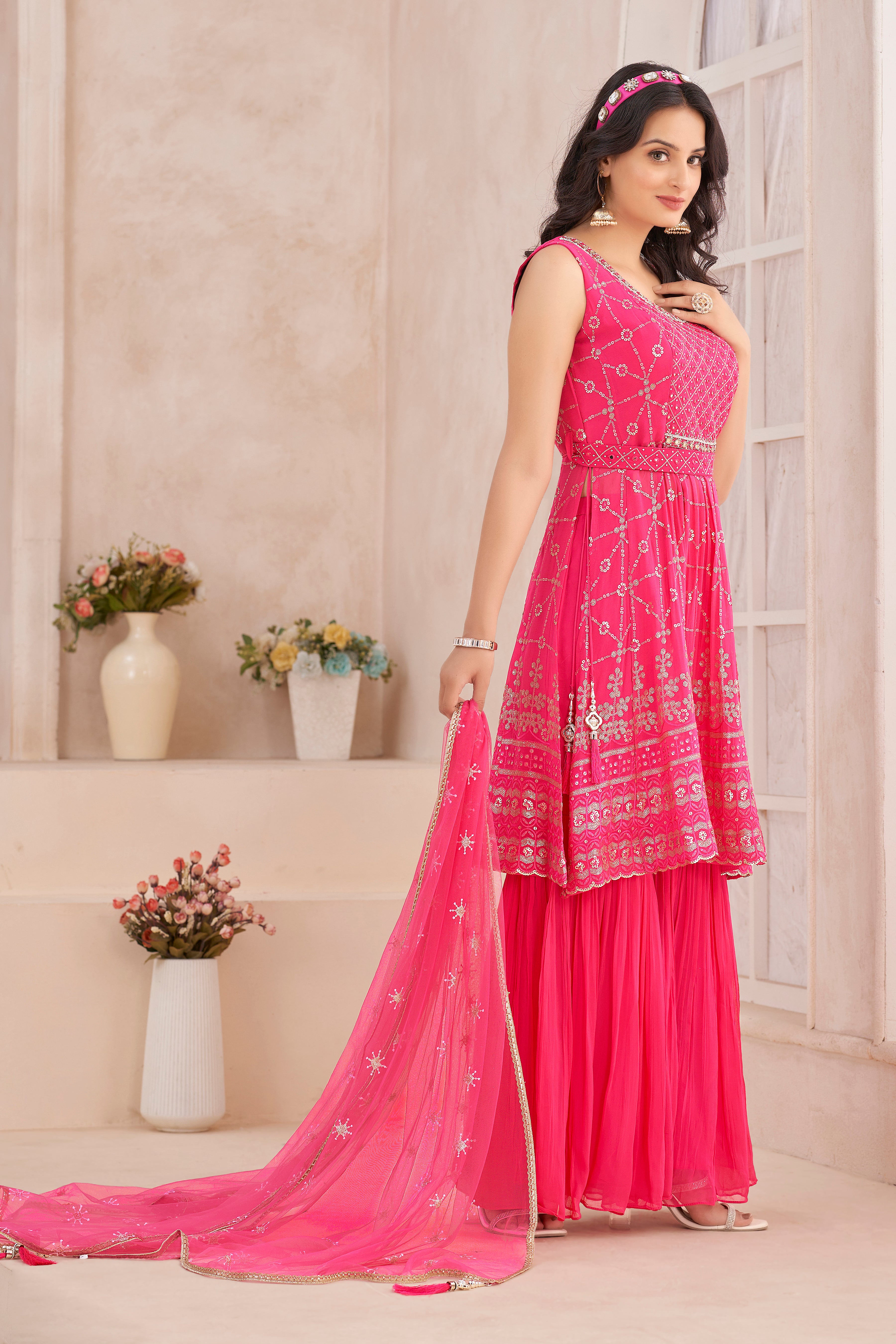 Amaira Sharara Suit - Roop Darshan