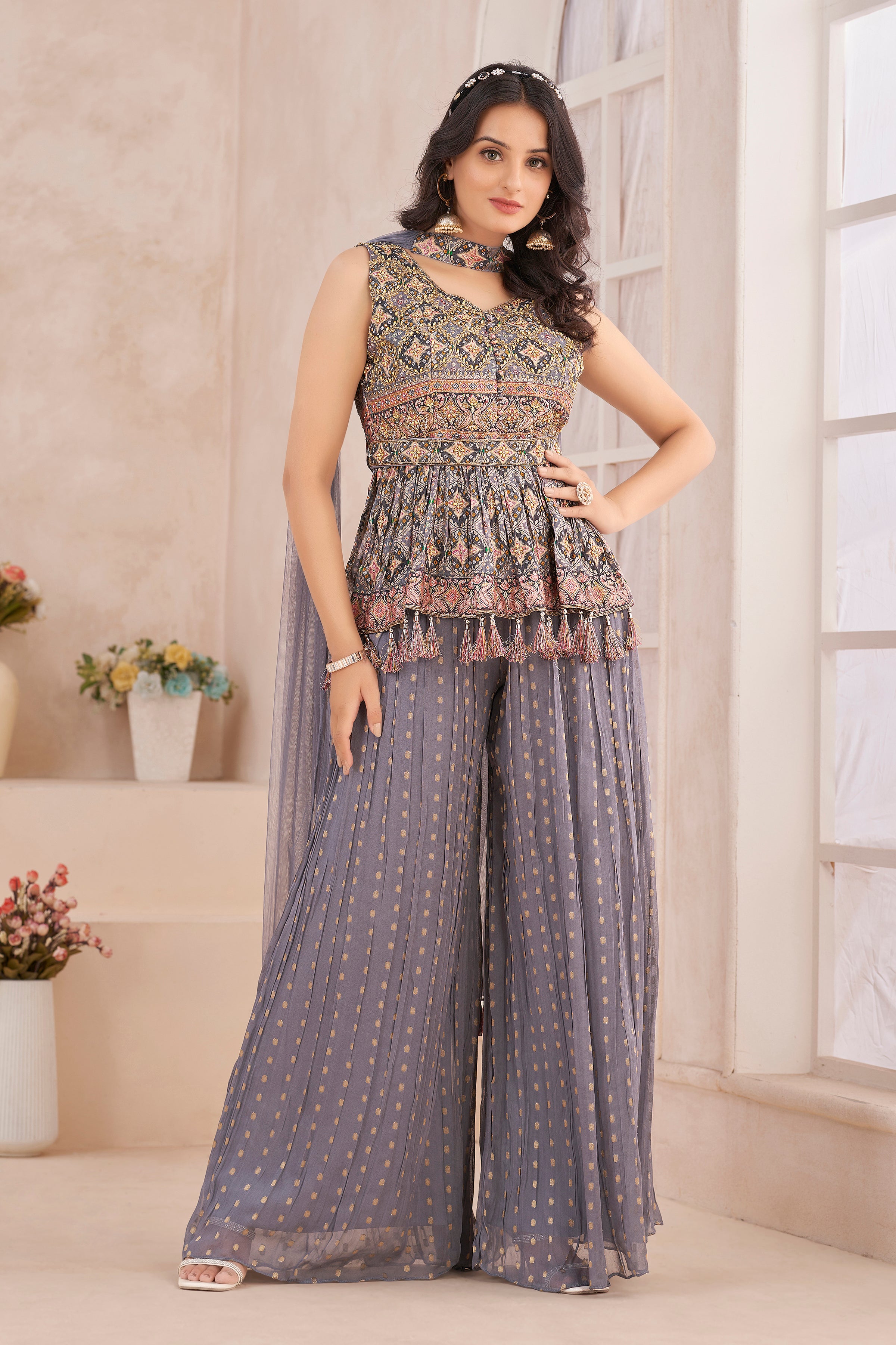 Nirva Palazzo Suit - Roop Darshan