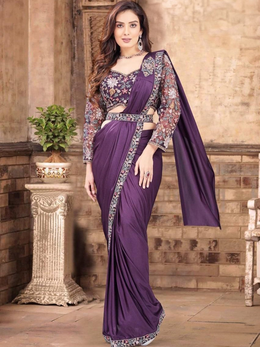 Maya Ready To Wear Choli Saree - Roop Darshan