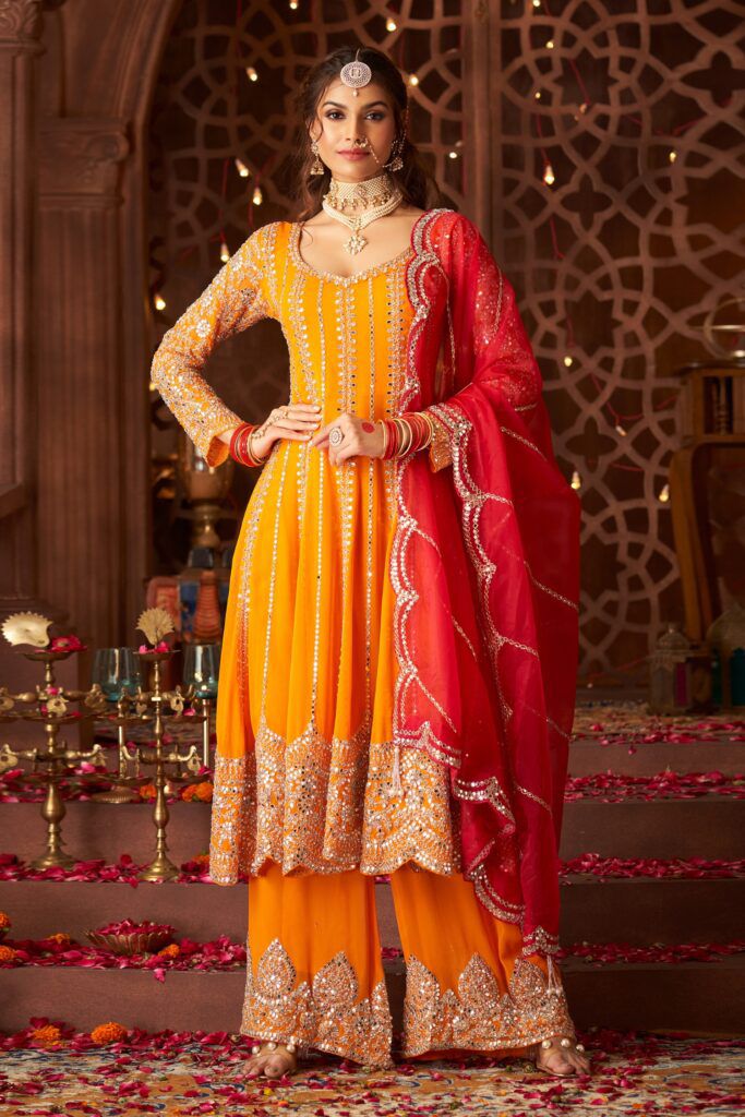 Simmi Palazzo Suit - Roop Darshan