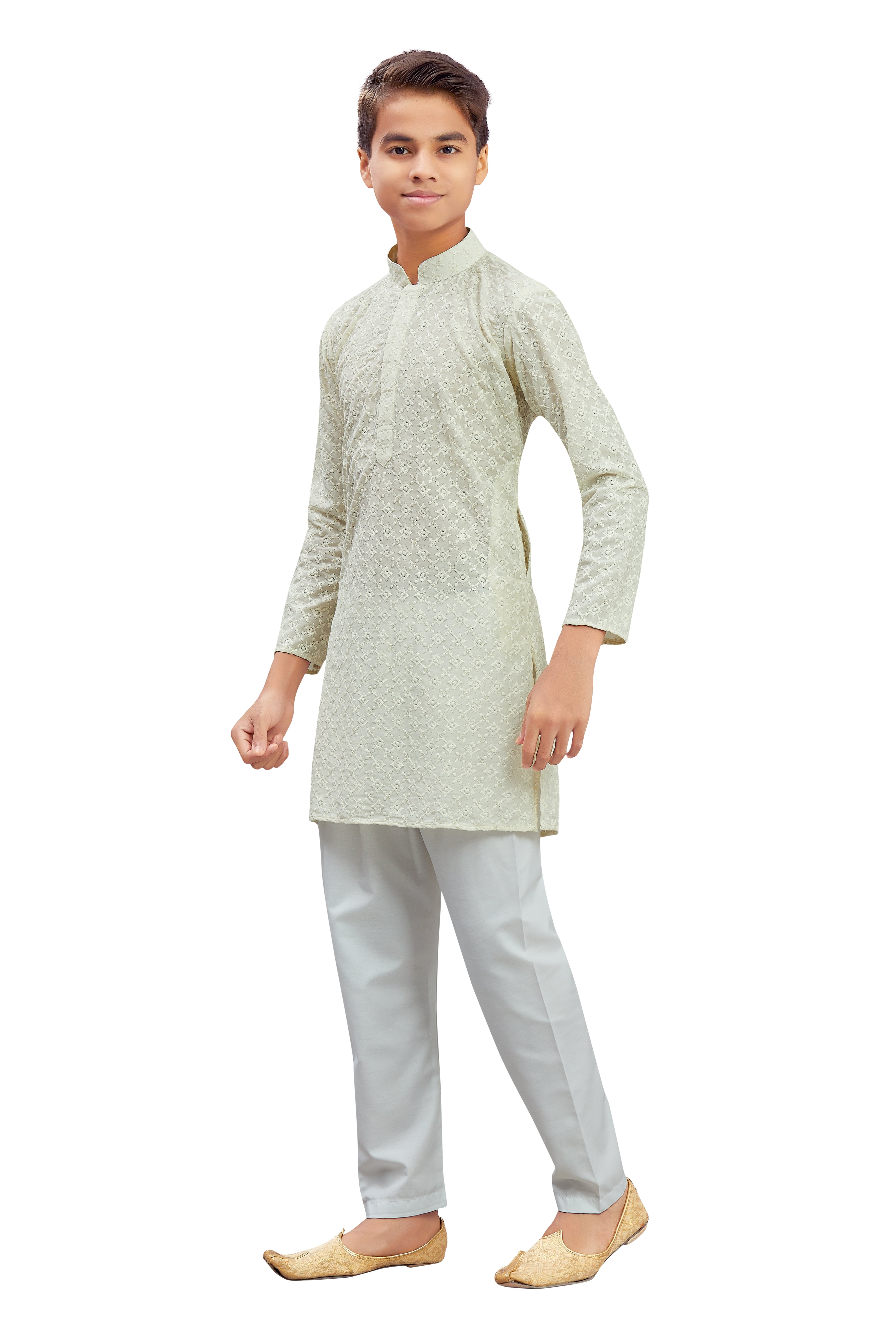 Boys Embroidered Kurta Set