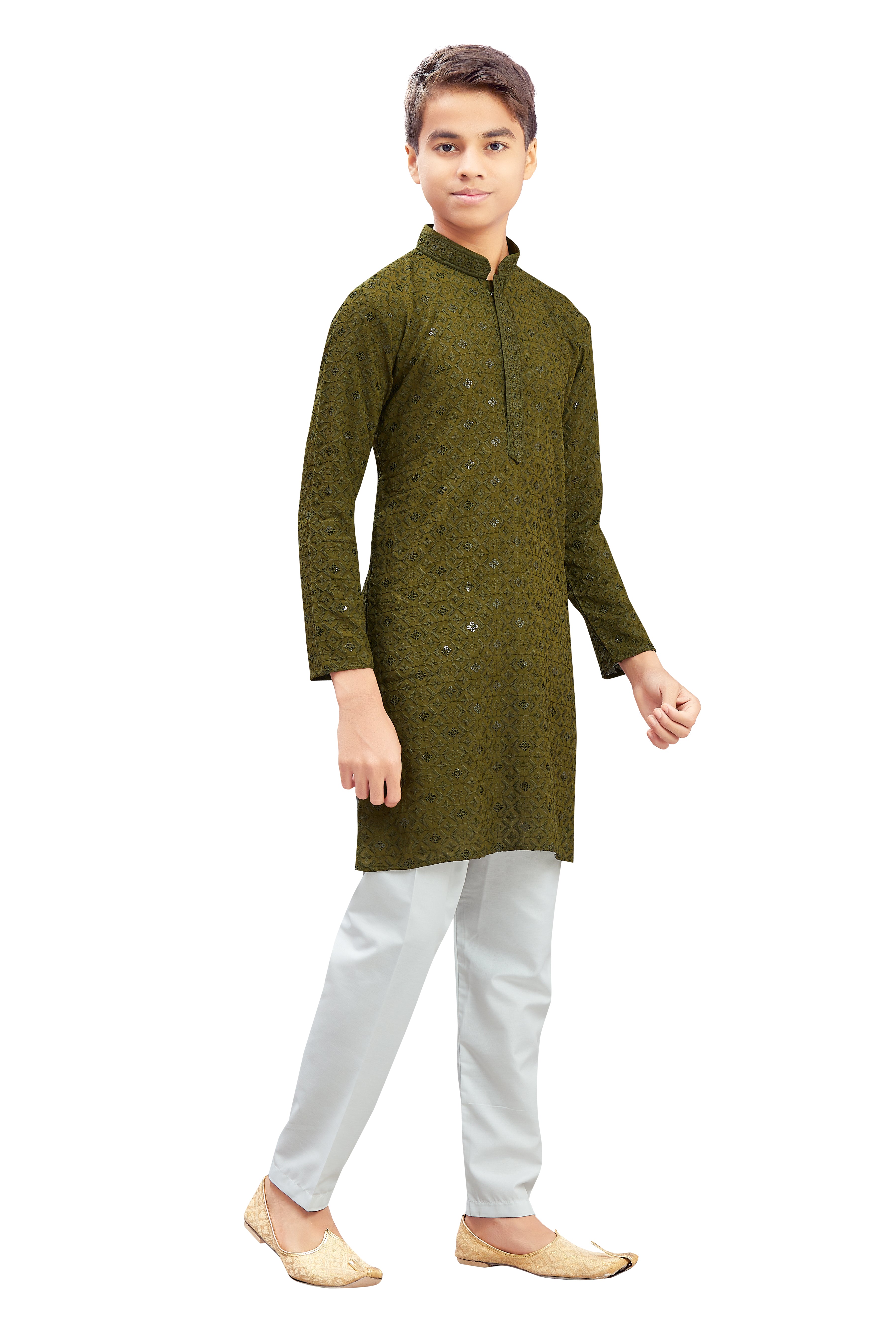 Boys Embroidered Kurta Set