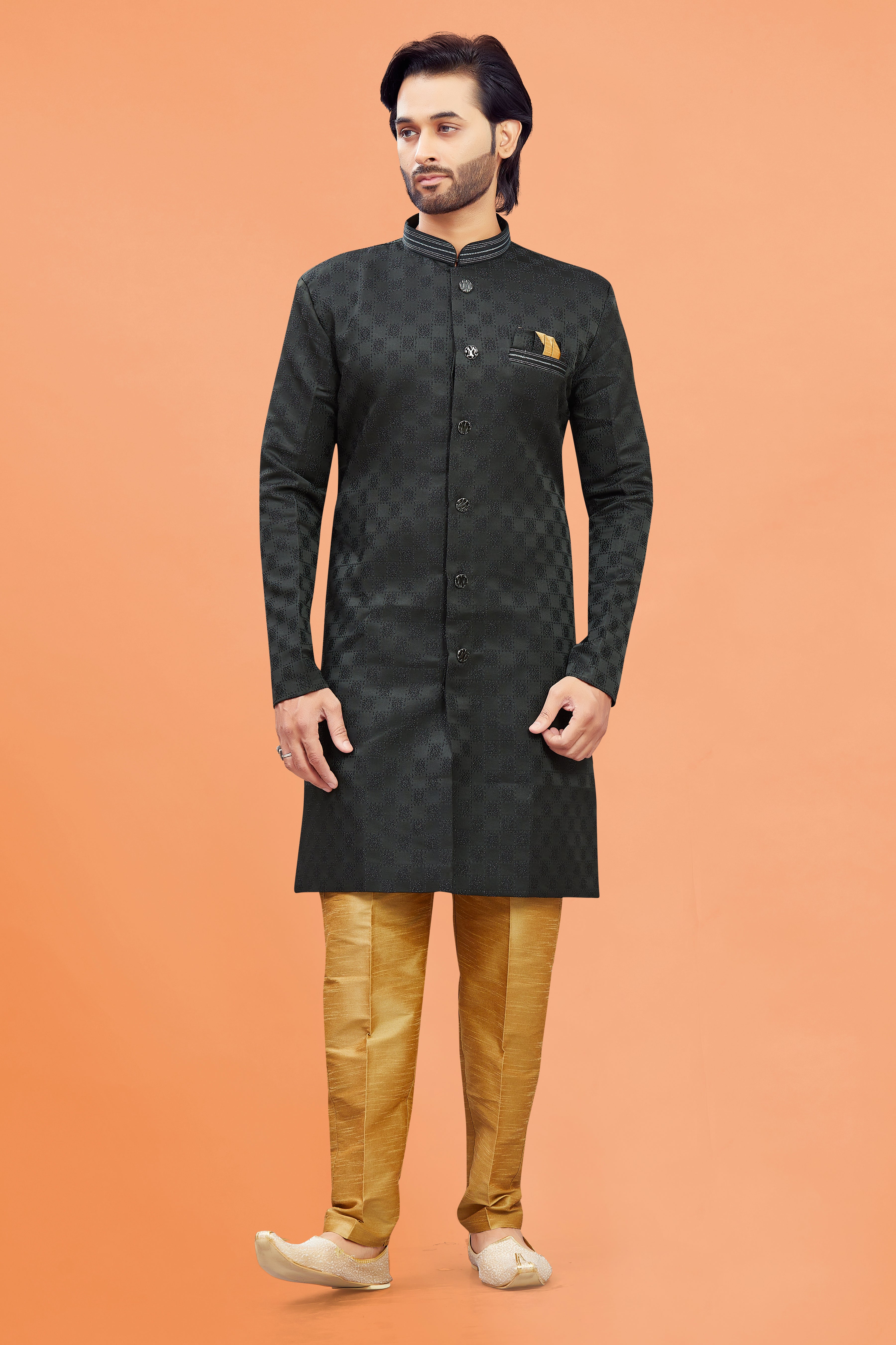 Mens Silk Kurta Set