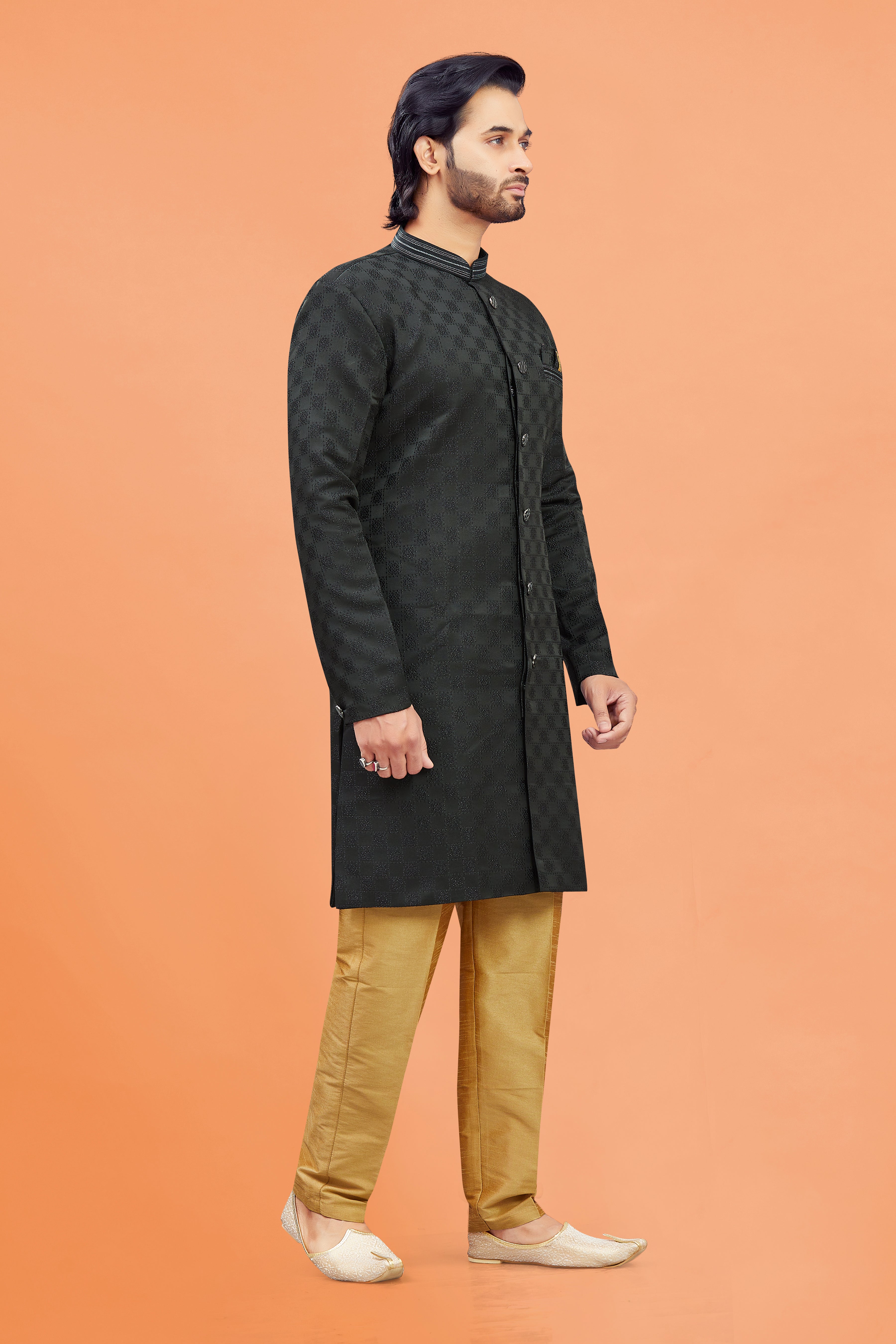 Mens Silk Kurta Set