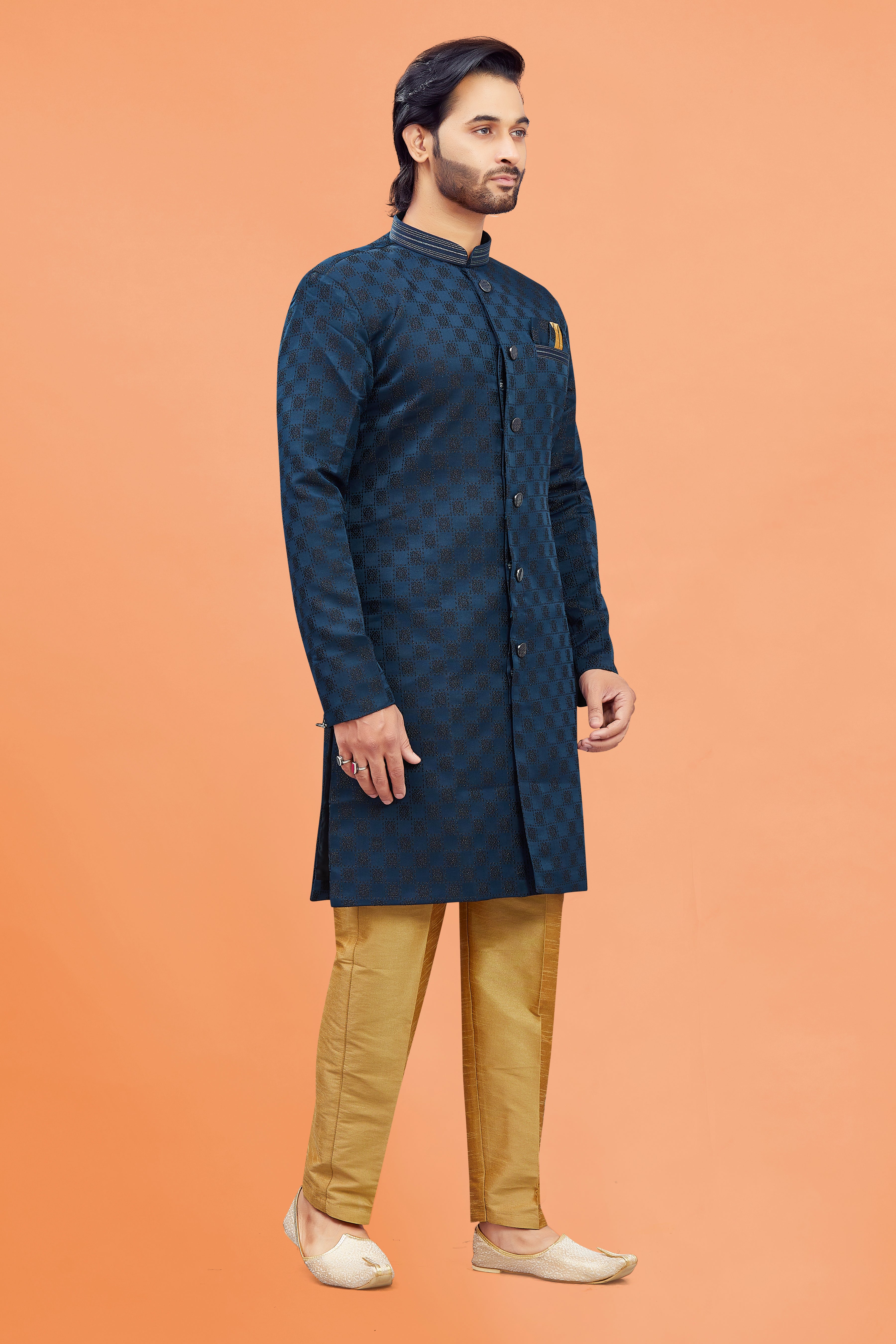 Mens Silk Kurta Set
