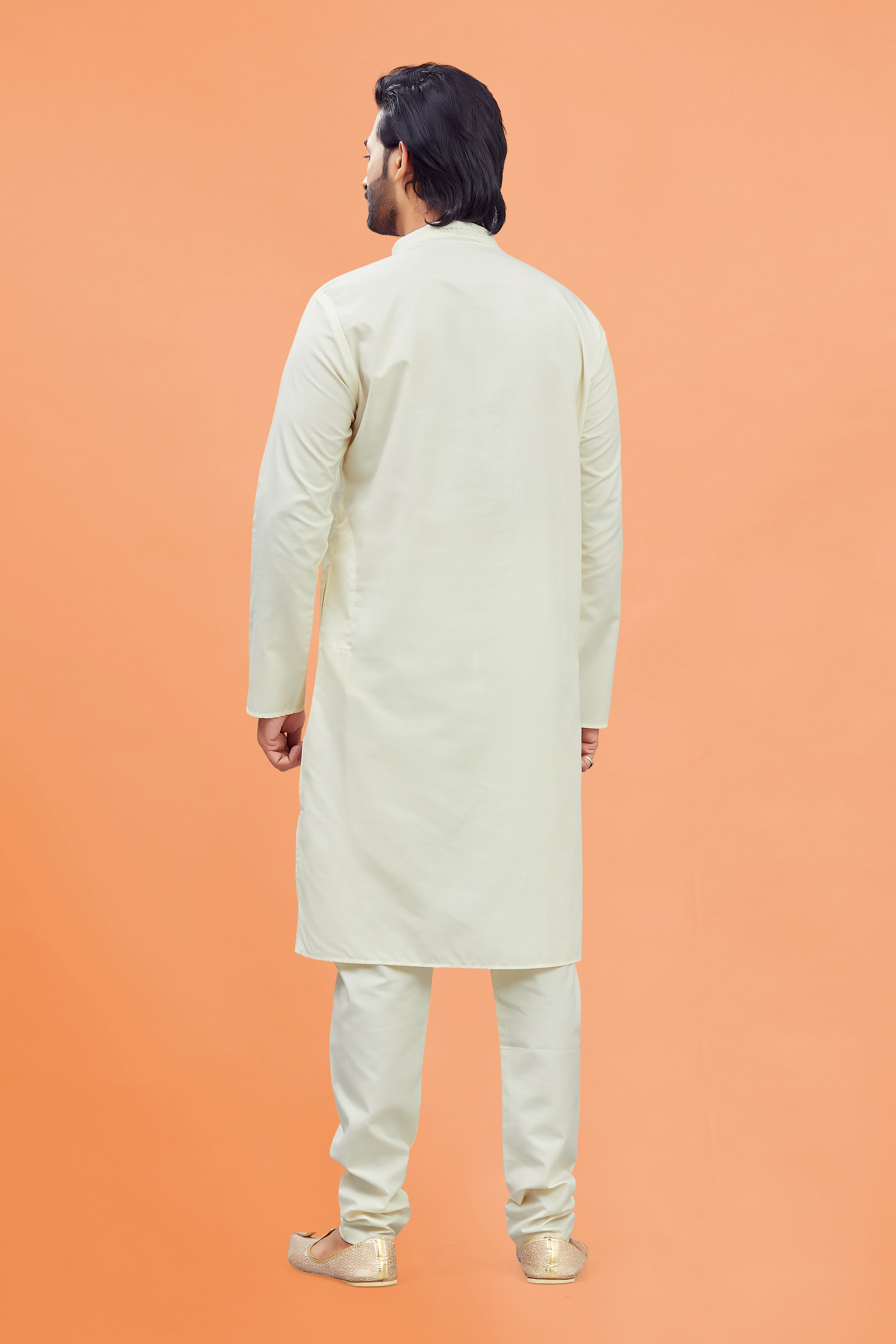 Mens Plain Kurta Set - Roop Darshan