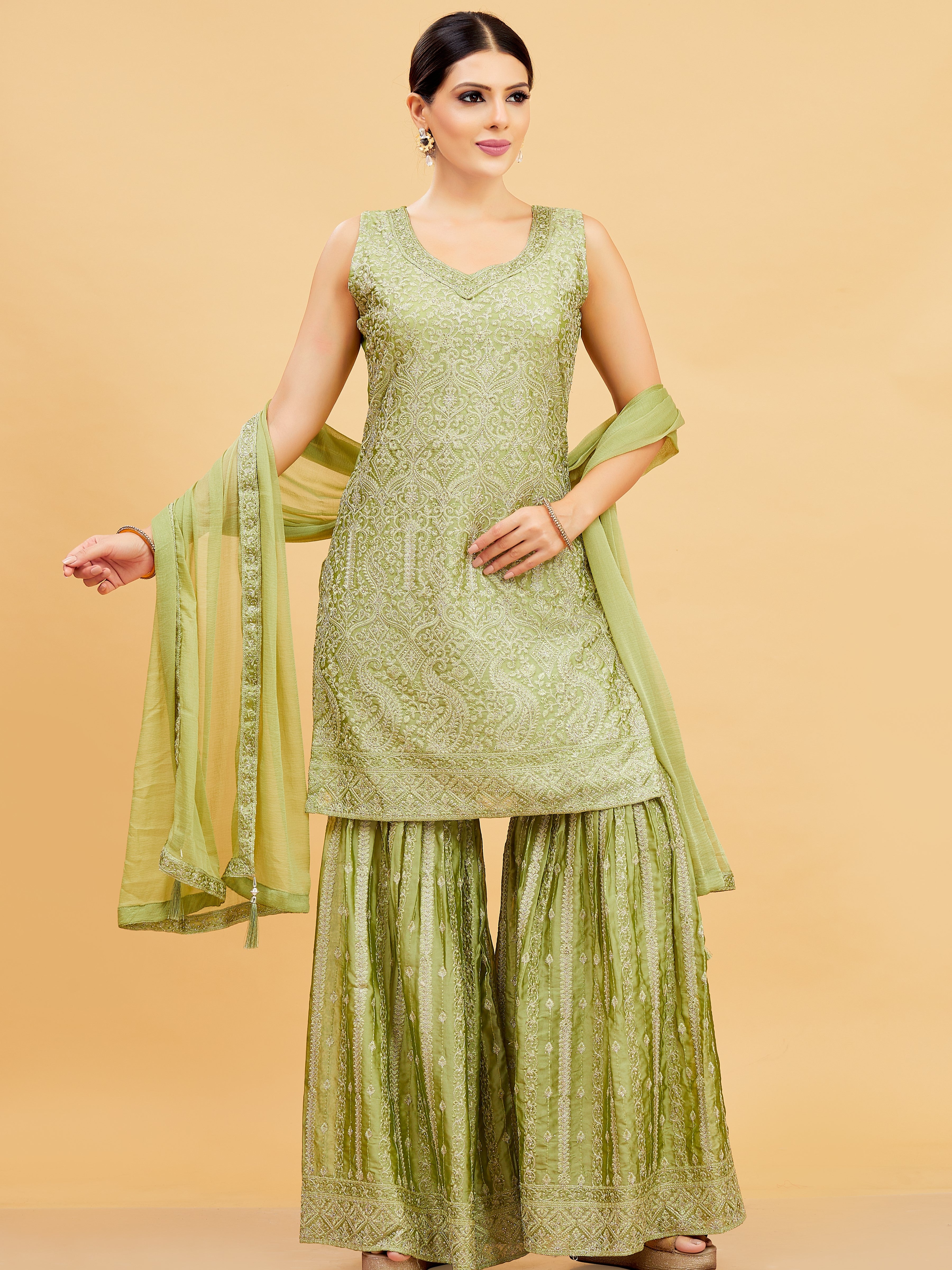 Riya Sharara Suit - Roop Darshan