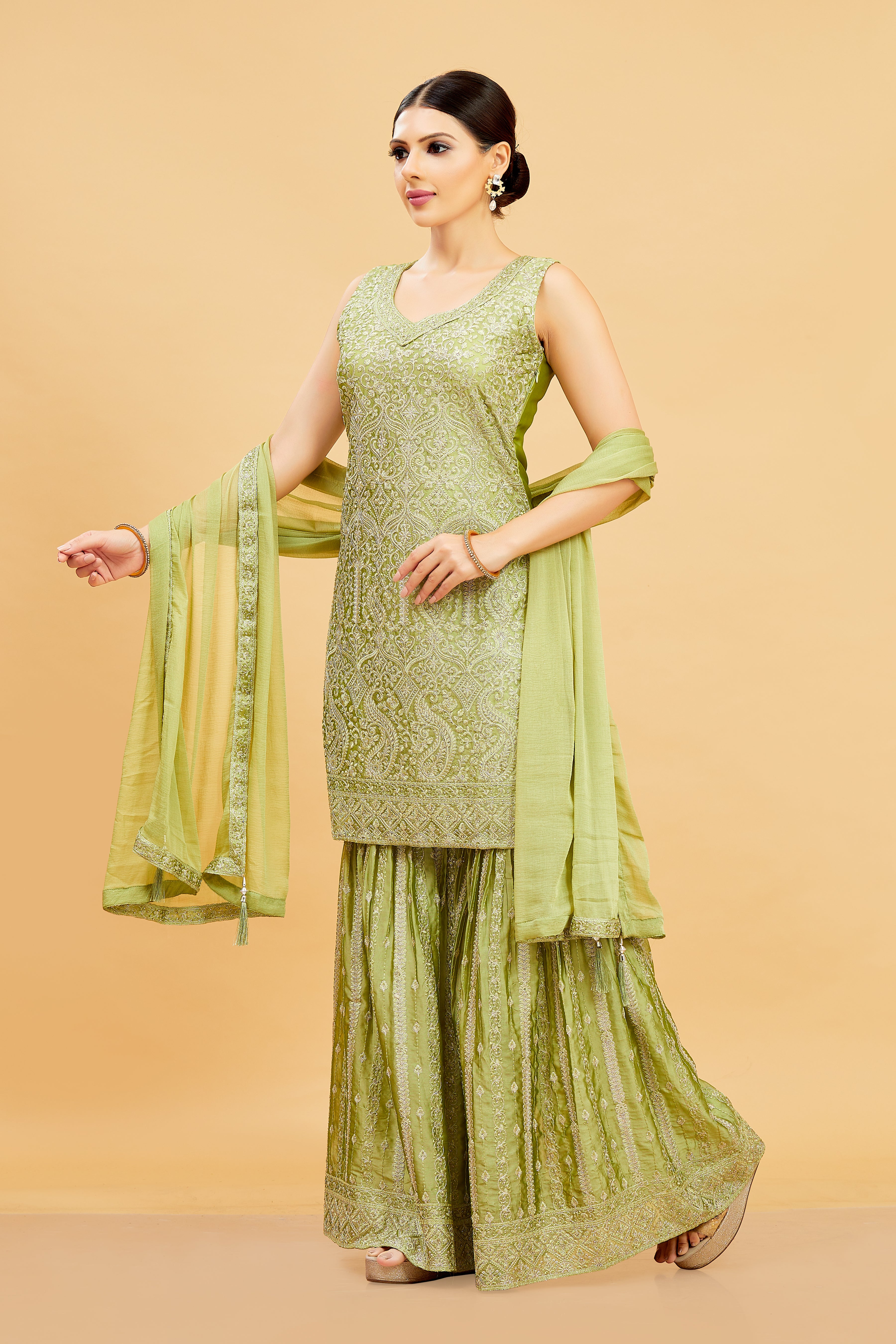 Riya Sharara Suit - Roop Darshan