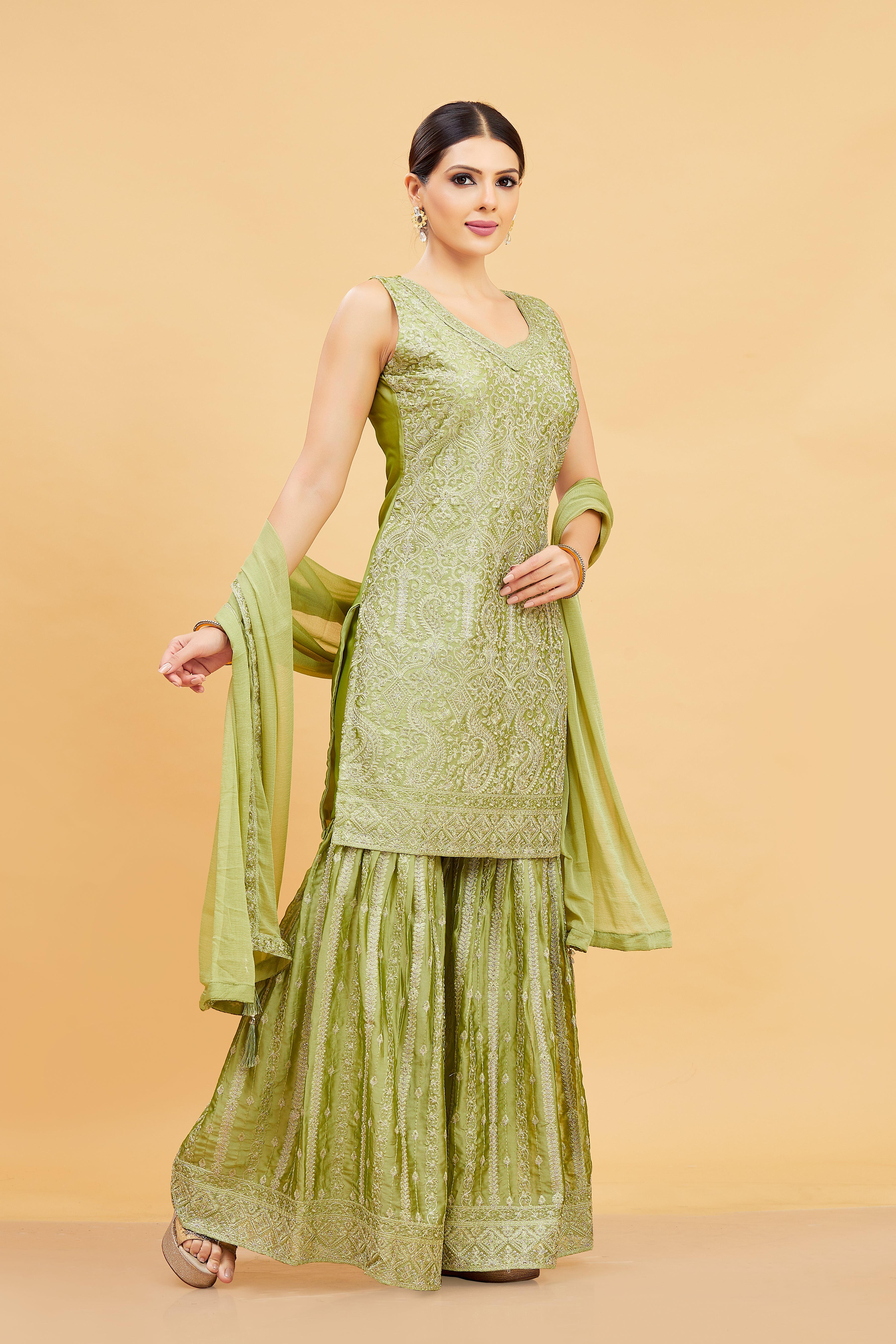 Riya Sharara Suit - Roop Darshan