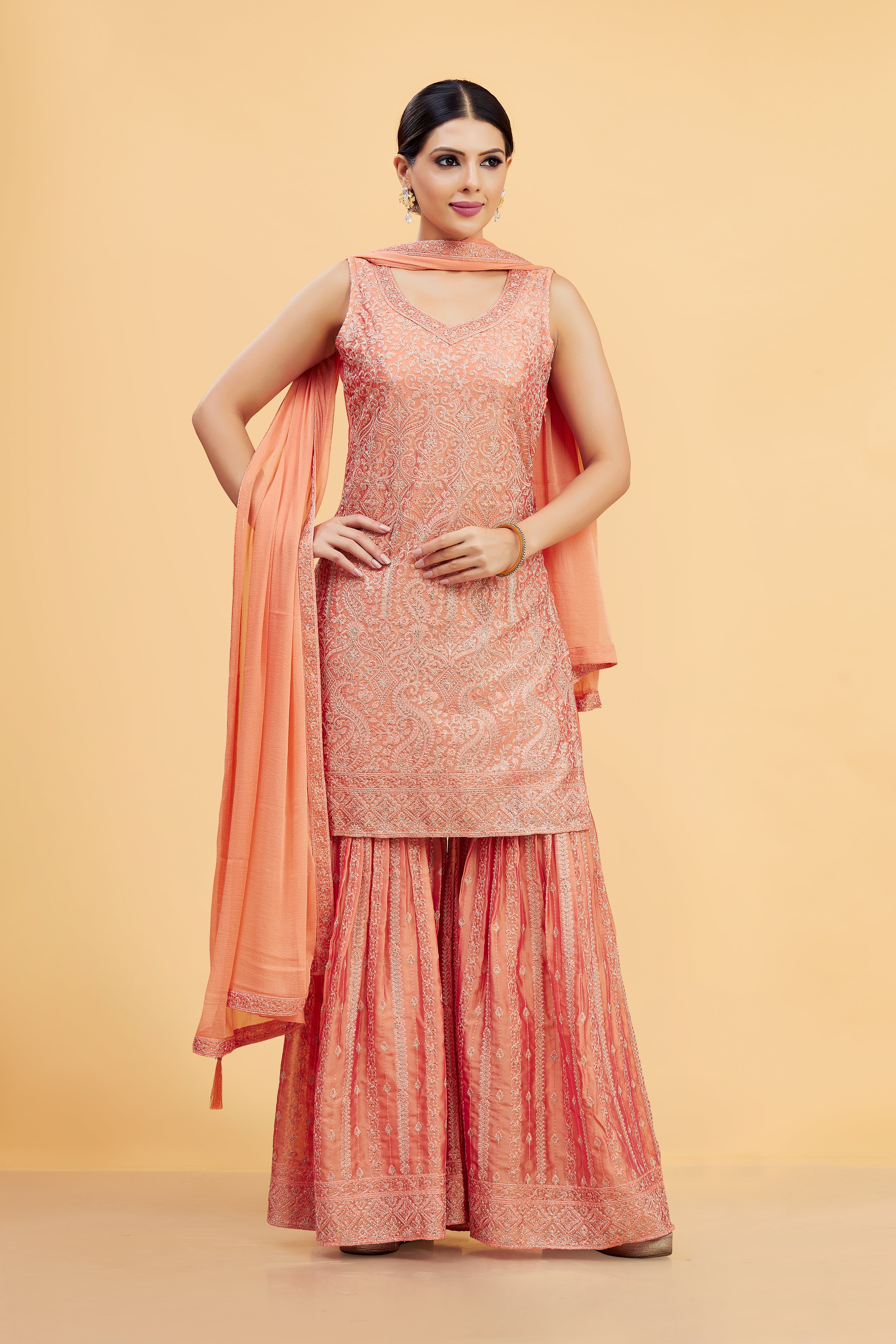 Riya Sharara Suit - Roop Darshan